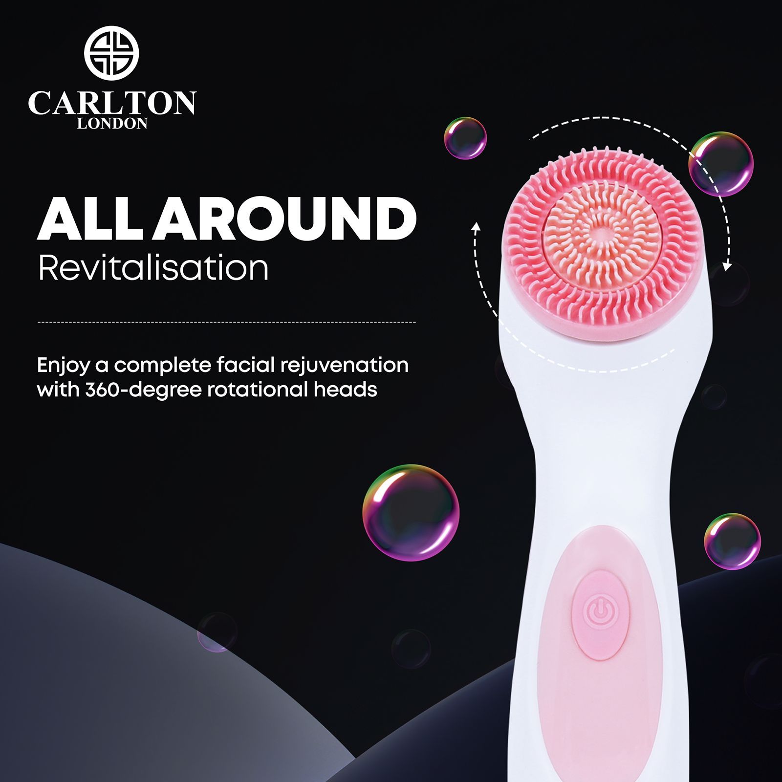 Carlton London Face Cleanser (360 Degree Rotating Head, CLSHCF901SSCFC, White/Pink) Carlton London Face Cleanser (360 Degree Rotating Head, CLSHCF901SSCFC, White/Pink)_11