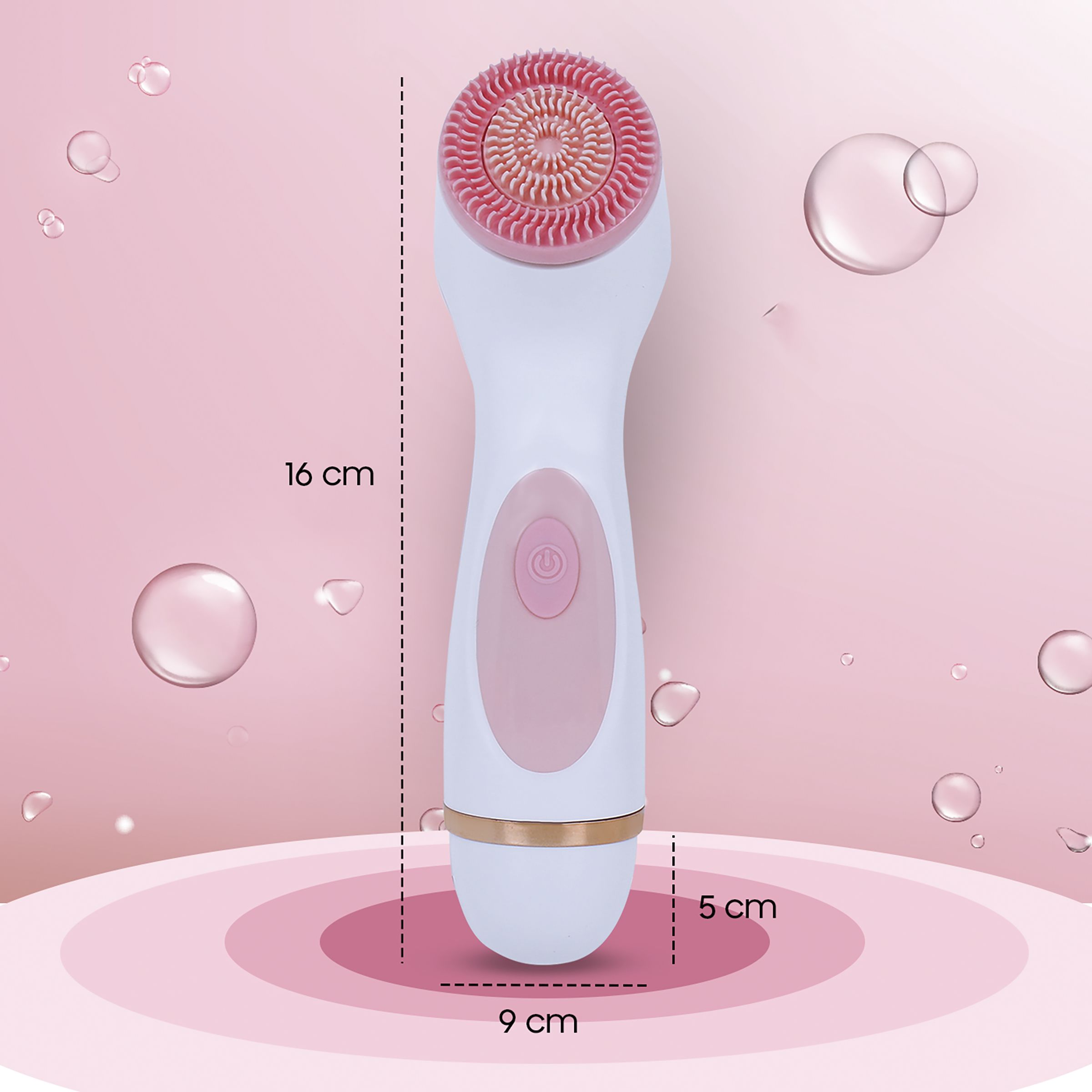 Carlton London Face Cleanser (360 Degree Rotating Head, CLSHCF901SSCFC, White/Pink) Carlton London Face Cleanser (360 Degree Rotating Head, CLSHCF901SSCFC, White/Pink)_2