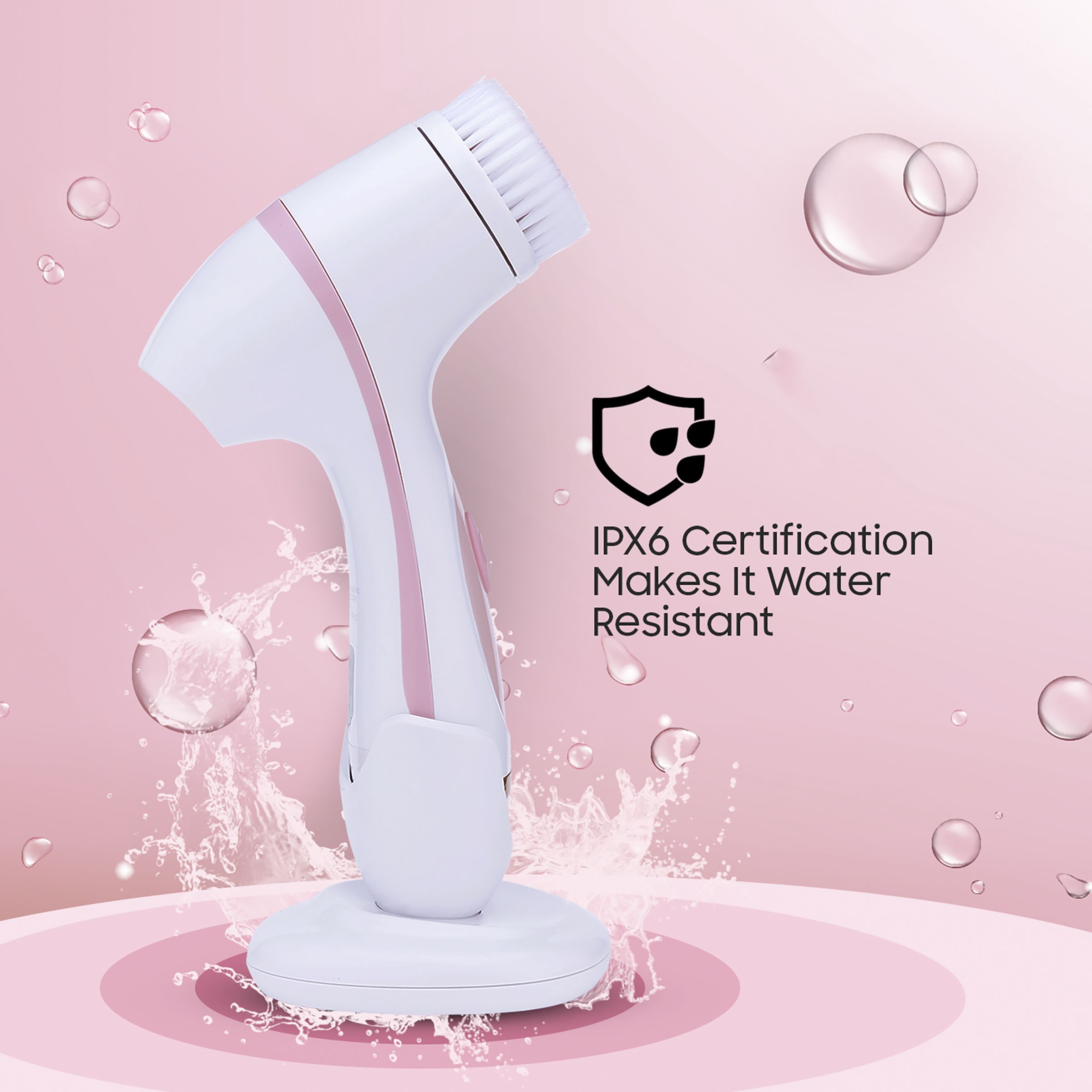 Carlton London Face Cleanser (360 Degree Rotating Head, CLSHCF901SSCFC, White/Pink) Carlton London Face Cleanser (360 Degree Rotating Head, CLSHCF901SSCFC, White/Pink)_5