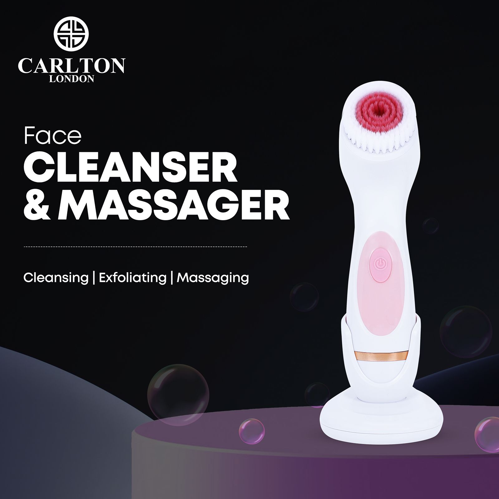 Carlton London Face Cleanser (360 Degree Rotating Head, CLSHCF901SSCFC, White/Pink) Carlton London Face Cleanser (360 Degree Rotating Head, CLSHCF901SSCFC, White/Pink)_9