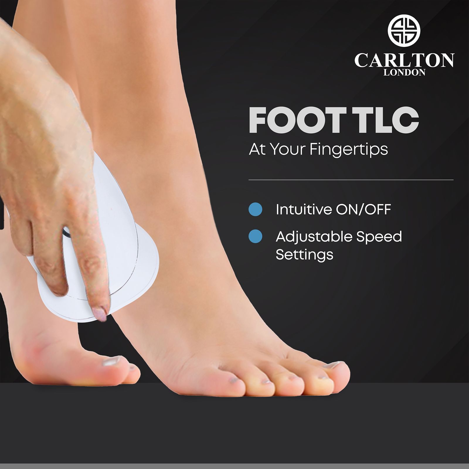 Carlton London Callus Remover (2 Replaceable Heads, CLSHCF902sSCCR, White/Pink)_13