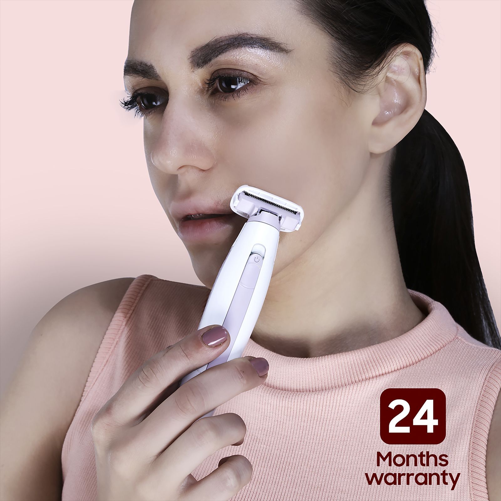 Carlton London Rechargeable Cordless Dry Trimmer for Eyebrows, Chine, Underarms, Upper Lips, Sidelocks & Bikini Area for Women (60mins Runtime, Ergonomic Grip, White) Carlton London Rechargeable Cordless Dry Trimmer for Eyebrows, Chine, Underarms, Upper Lips, Sidelocks & Bikini Area for Women (60mins Runtime, Ergonomic Grip, White)_4