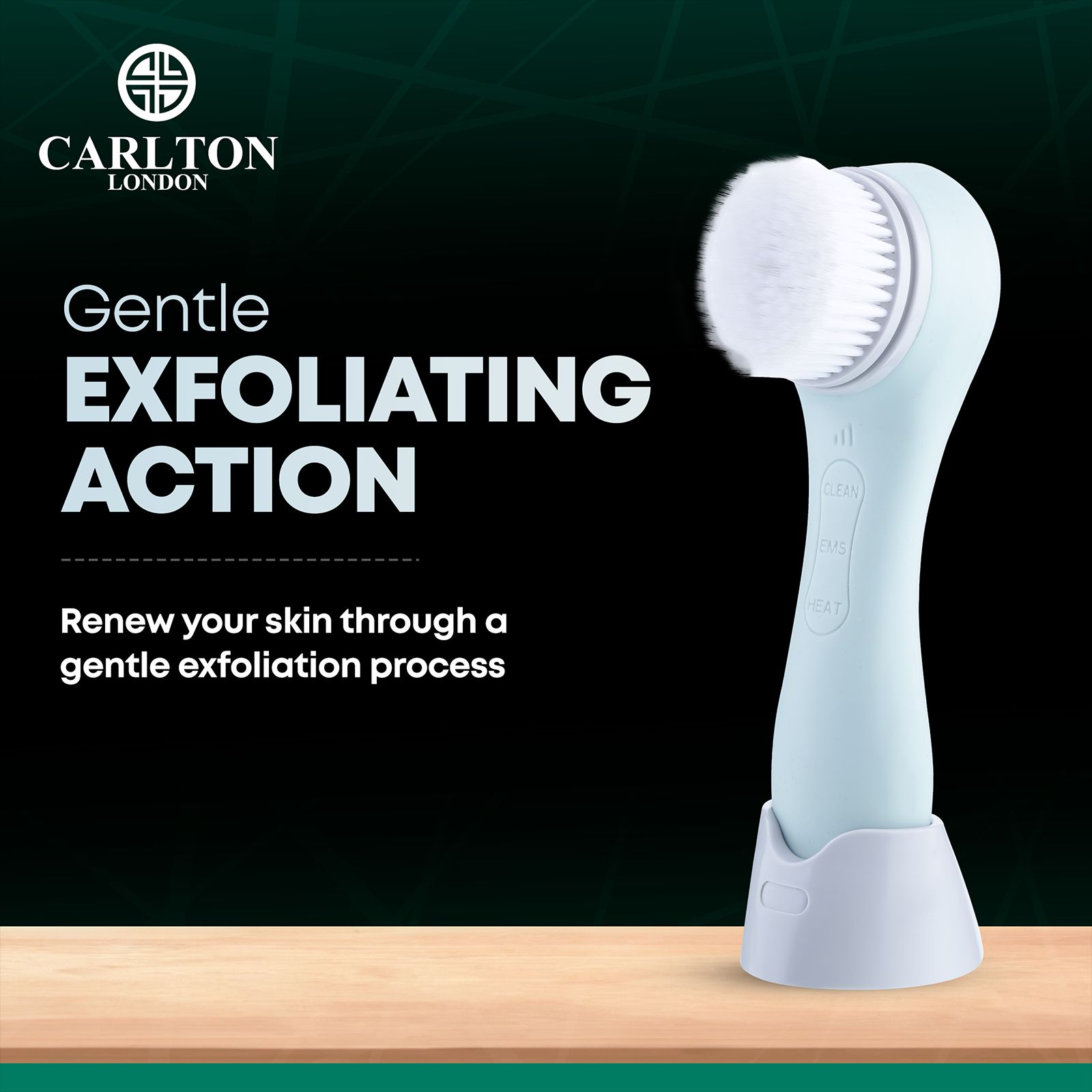 Carlton London Face Massager (Deep Cleansing Technology, CLSHCF201SSCFM, Green)_14