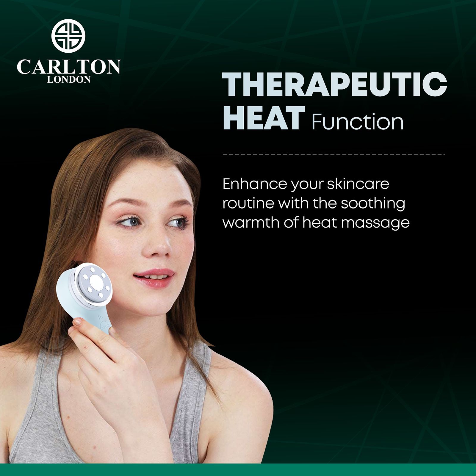 Carlton London Face Massager (Deep Cleansing Technology, CLSHCF201SSCFM, Green)_15