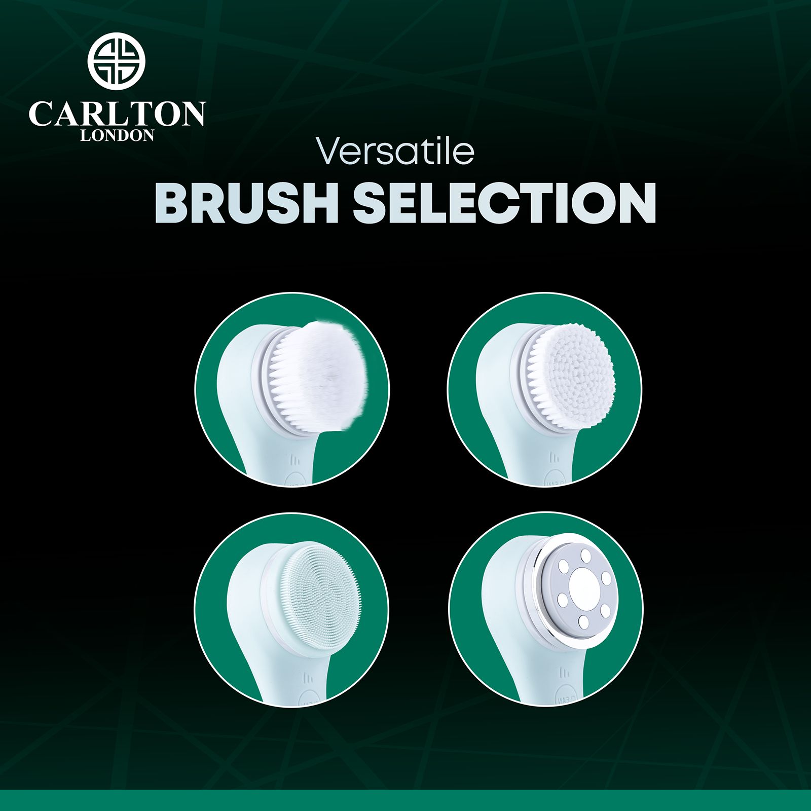 Carlton London Face Massager (Deep Cleansing Technology, CLSHCF201SSCFM, Green)_16