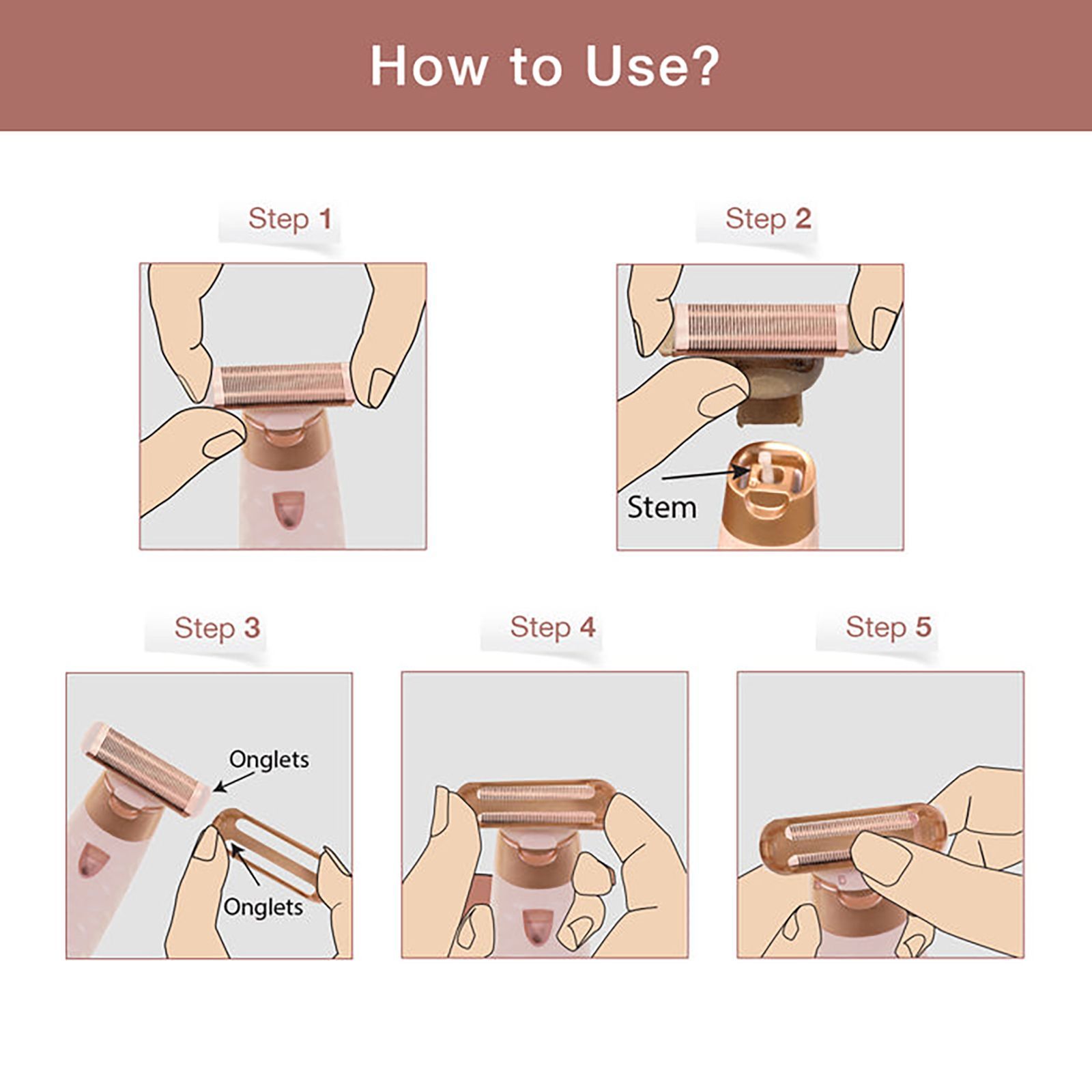 FINISHING TOUCH FLAWLESS NU Razor Rechargeable Cordless Electric Shaver for Arms, Legs & Intimate Areas for Women (240min Runtime, German Technology, Rose Gold)_4