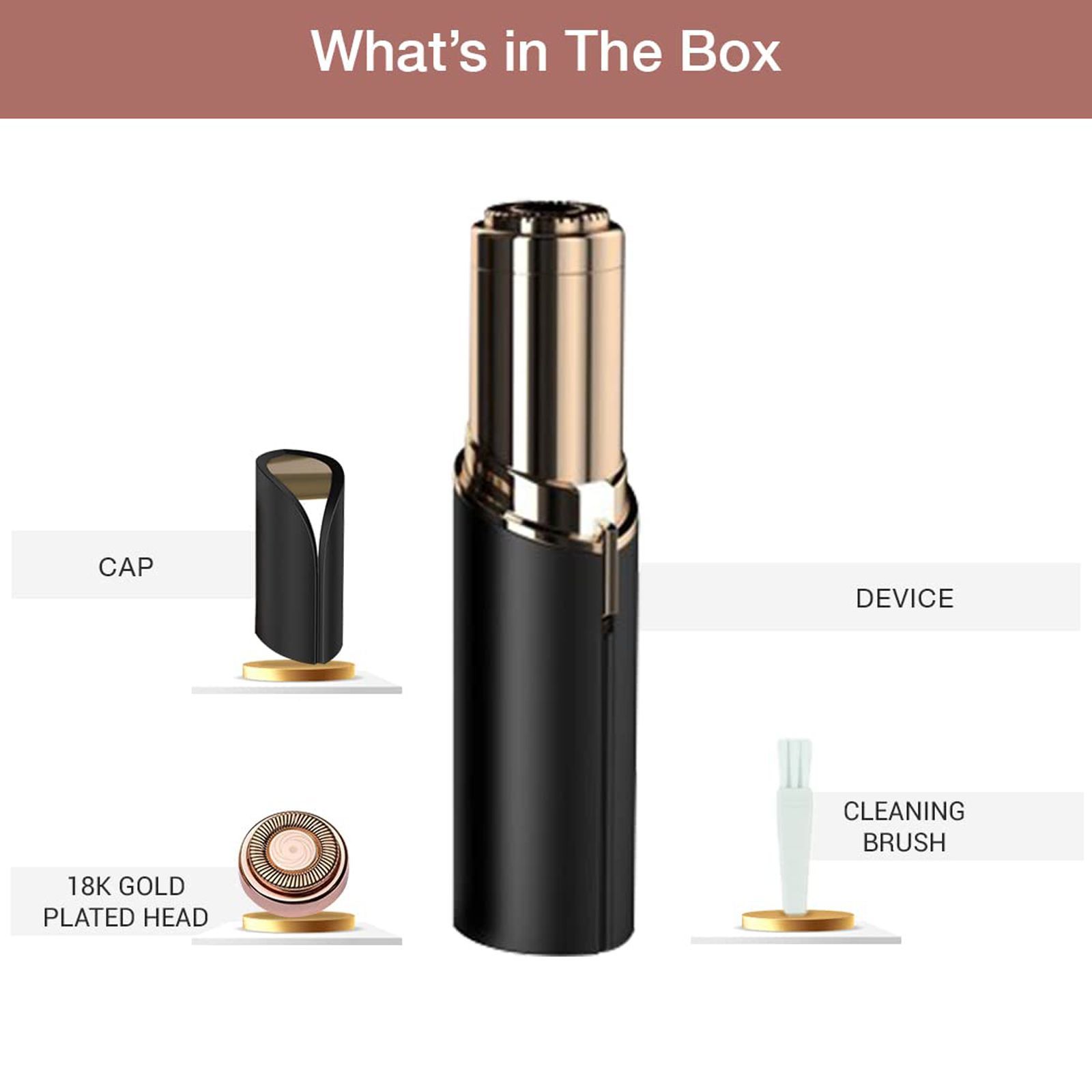 FINISHING TOUCH FLAWLESS Cordless Dry Trimmer for Face (German Technology, Black)_8