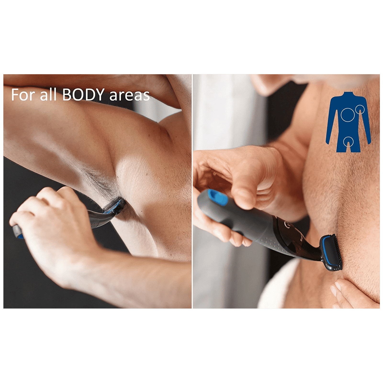 PHILIPS Series 1000 Cordless Wet & Dry Trimmer for Body & Intimate Areas with 2 Length Settings for Men (2months Runtime, Skin Protection System, Grey) PHILIPS Series 1000 Cordless Wet & Dry Trimmer for Body & Intimate Areas with 2 Length Settings for Men (2months Runtime, Skin Protection System, Grey)_8