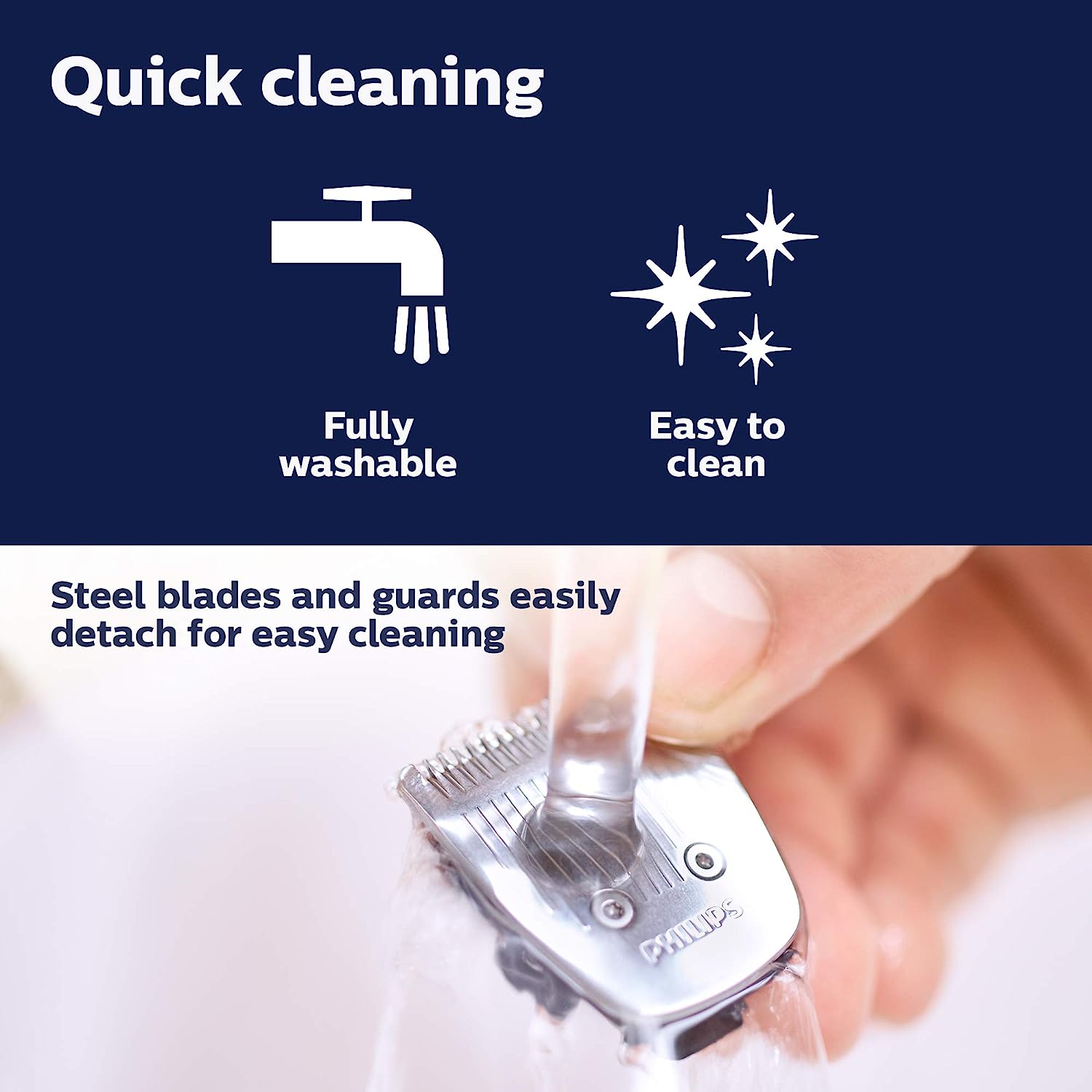 PHILIPS Series 5000 10-in-1 Rechargeable Cordless Grooming Kit for Hair, Beard & Body for Men (60min Runtime, DualCut Technology, Black)_12