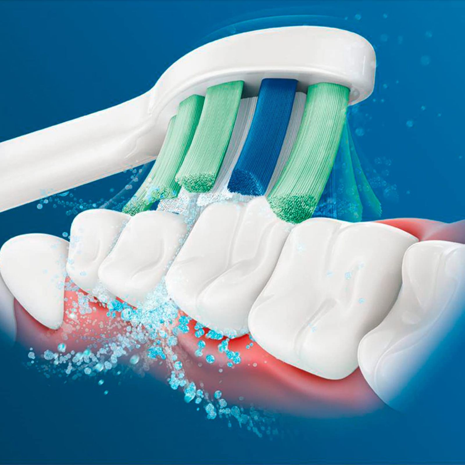 PHILIPS Sonicare C2 Electric Toothbrush with 2 Replacement Brush head for Adults (Sonic Technology, White)_7