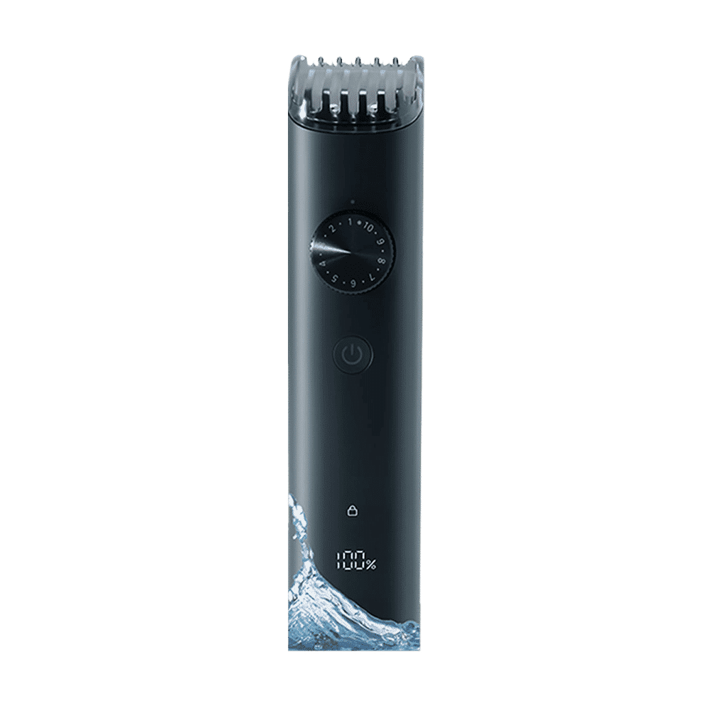 Xiaomi 2 Rechargeable Corded & Cordless Dry Trimmer for Beard & Moustache with 40 Length Settings for Men (90mins Runtime, IPX7 Waterproof, Black)_1