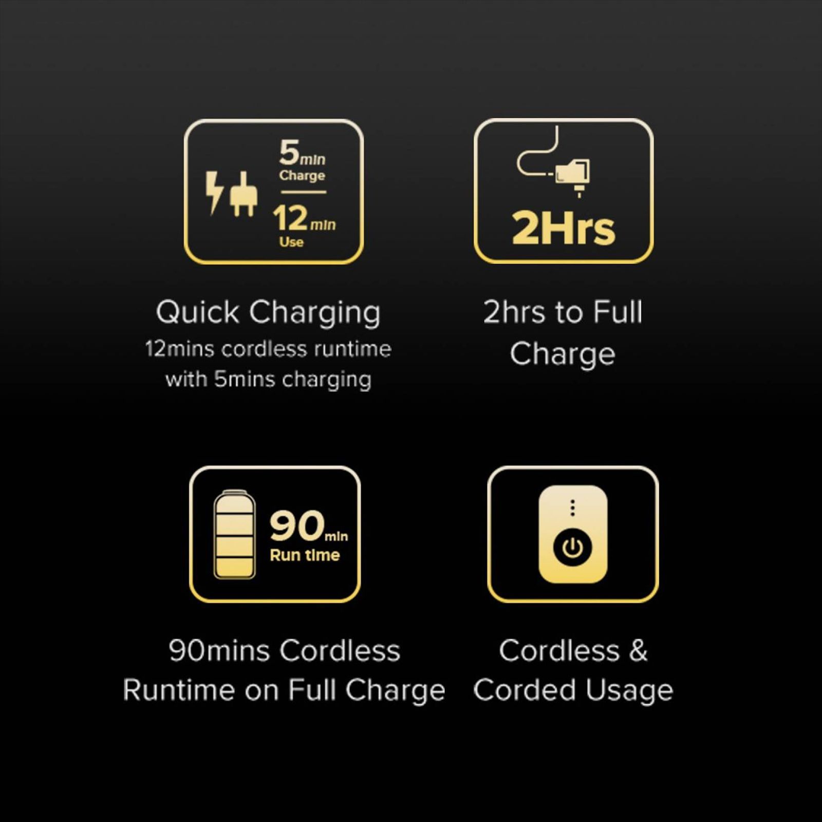 Xiaomi 2 Rechargeable Corded & Cordless Dry Trimmer for Beard & Moustache with 40 Length Settings for Men (90mins Runtime, IPX7 Waterproof, Black)_5