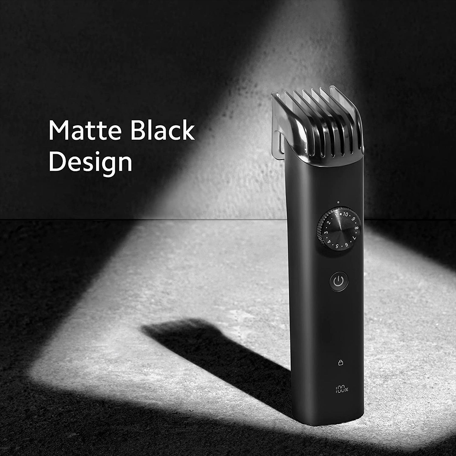 Xiaomi 2 Rechargeable Corded & Cordless Dry Trimmer for Beard & Moustache with 40 Length Settings for Men (90mins Runtime, IPX7 Waterproof, Black)_3