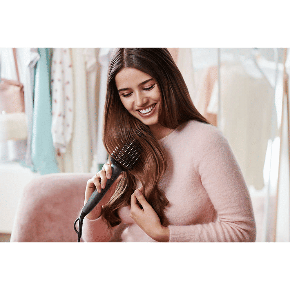 PHILIPS 5000 Hair Straightener with Silk Protect Technology (Ceramic Bristles, Blue)_4