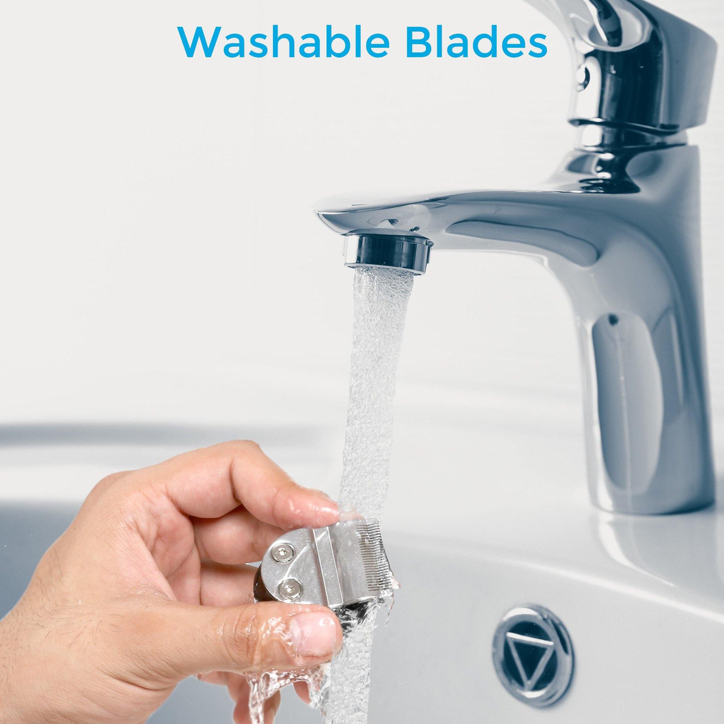 ambrane Cruiser 5-in-1 Rechargeable Cordless Grooming Kit for Face & Body for Men (60mins Runtime, Rapid Charging, Black)_9