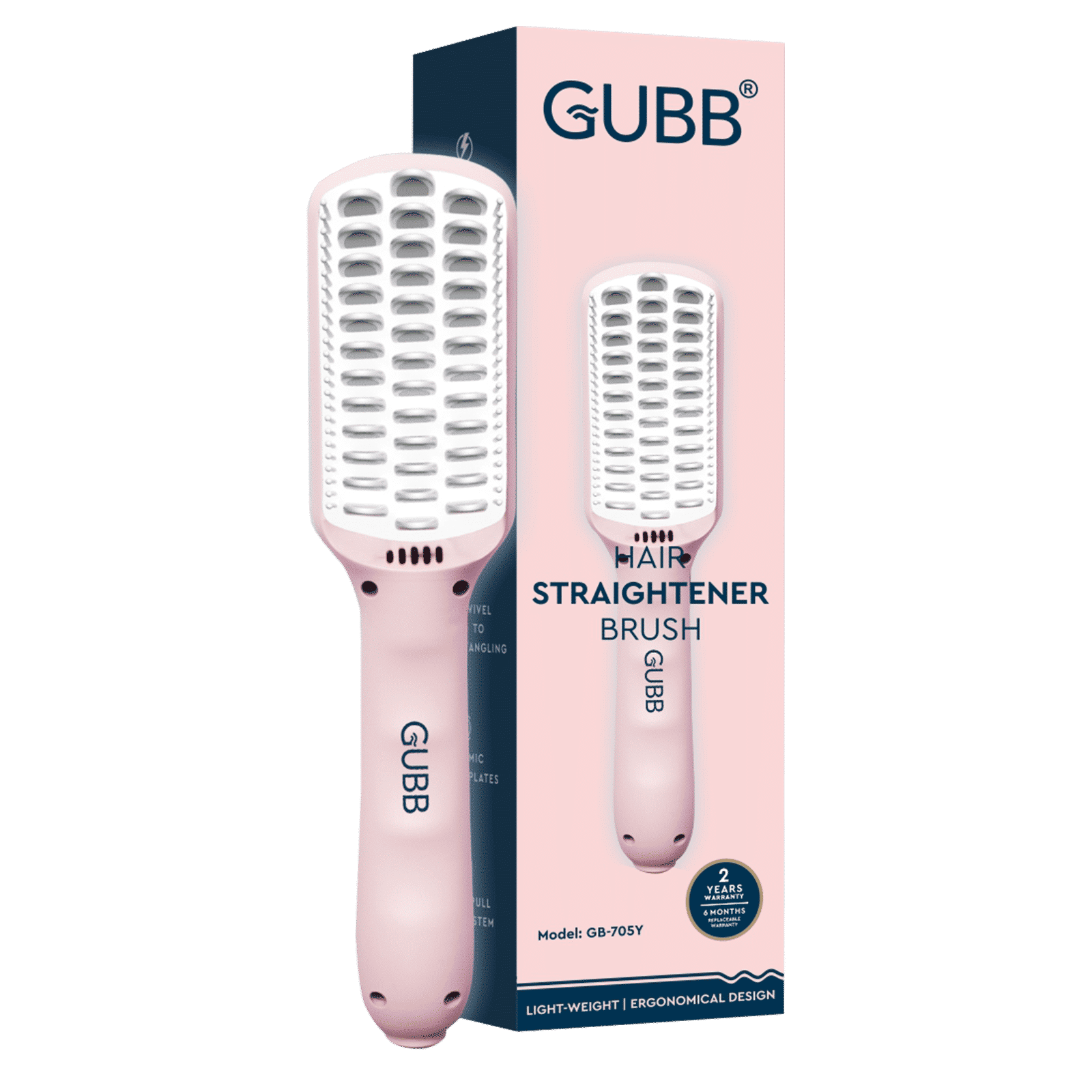 GUBB GB-705Y Hair Straightener with Automatic Shut Off (Ceramic Plates, Pink)_10