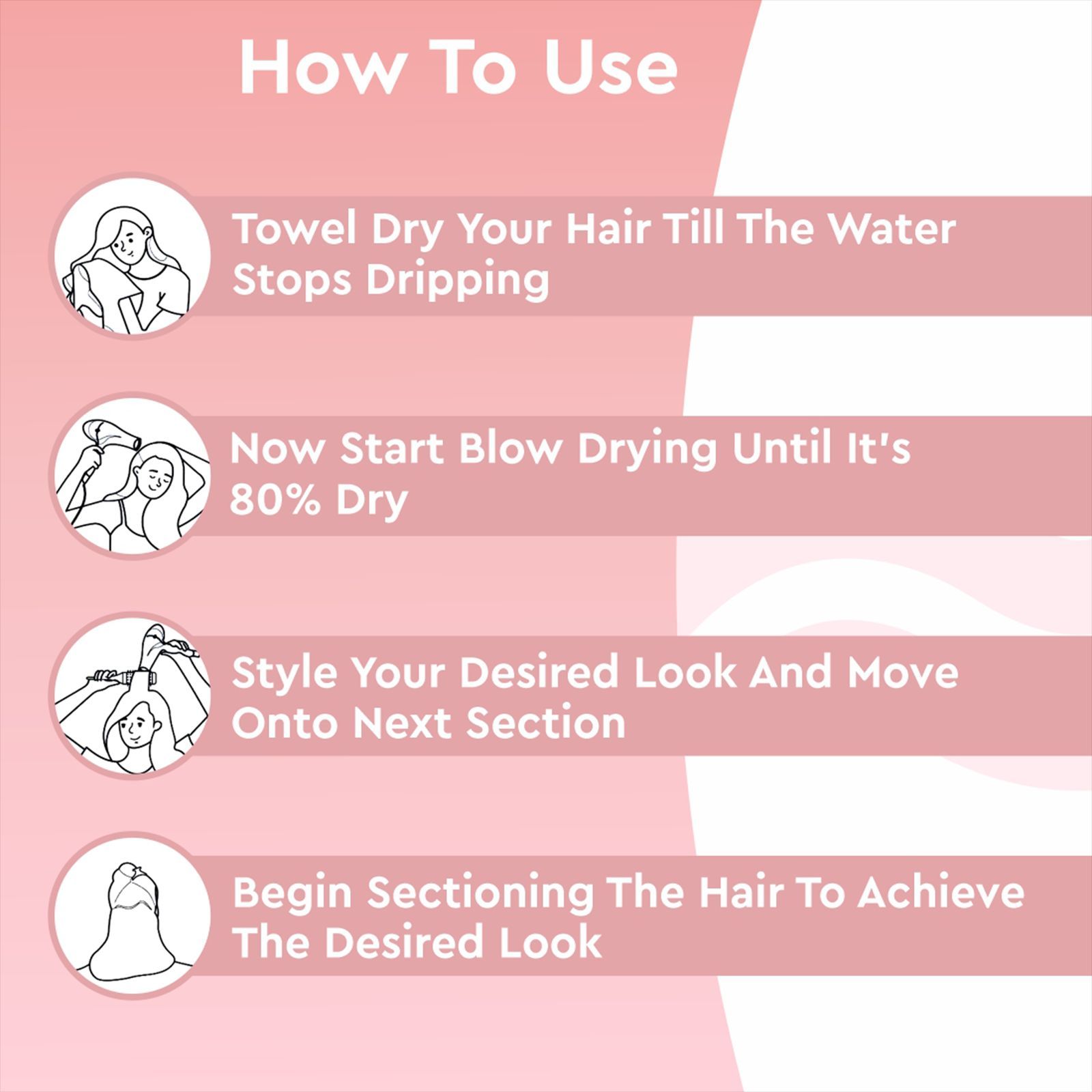 GUBB GB-163 Hair Dryer with 3 Heat Settings & Cool Shot (Overheat Protection, Pink)_7