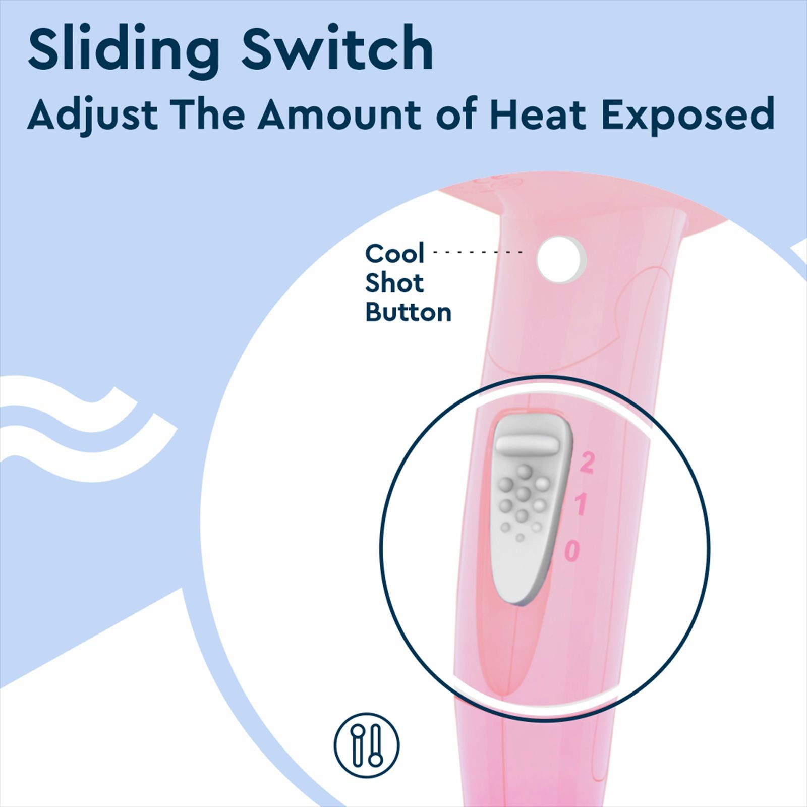 GUBB GB-163 Hair Dryer with 3 Heat Settings & Cool Shot (Overheat Protection, Pink)_9