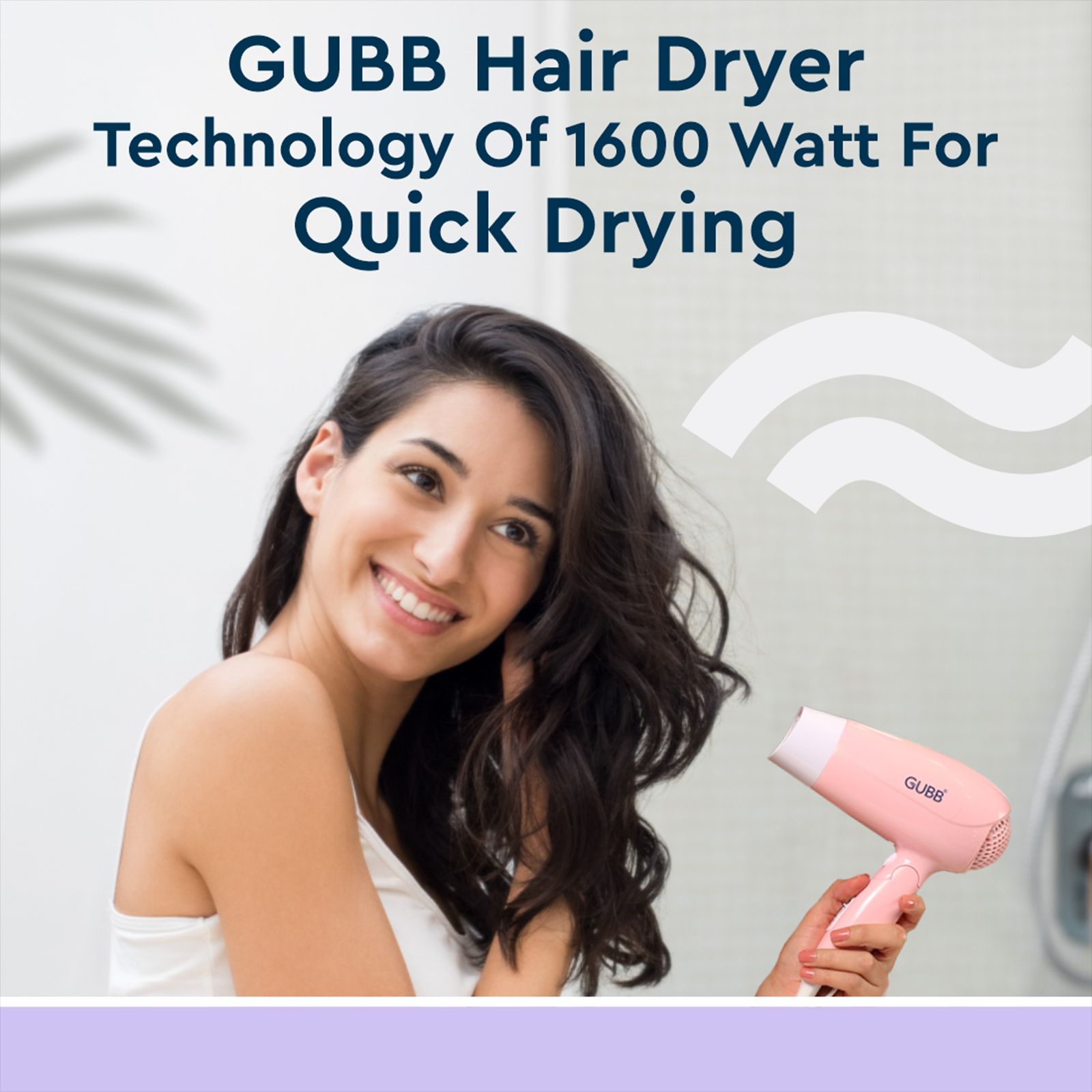 GUBB GB-163 Hair Dryer with 3 Heat Settings & Cool Shot (Overheat Protection, Pink)_12