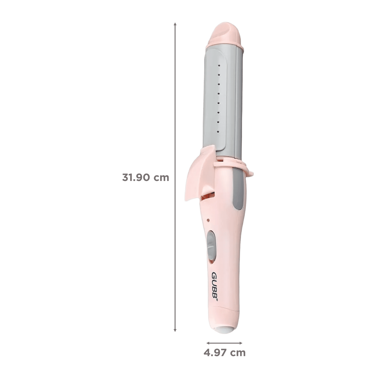 GUBB GB-007 2-in-1 Hair Styler with Ceramic Coating Technology (Cool Touch Tip, Pink)_2