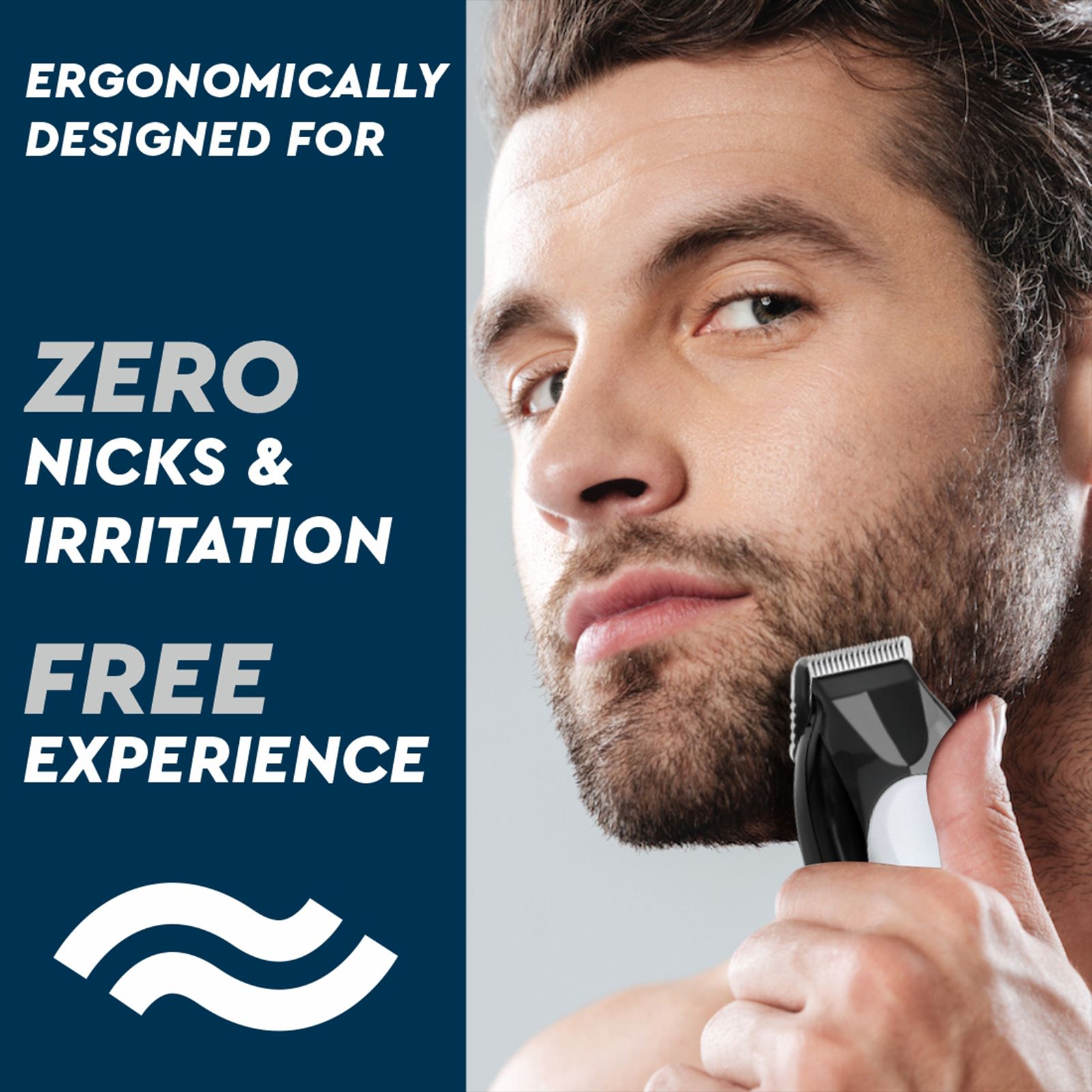 GUBB GB-9018 Rechargeable Cordless Dry Trimmer for Beard with 5 Length Settings for Men (30mins Runtime, 360 Degree Rotating Blades, Black)_11