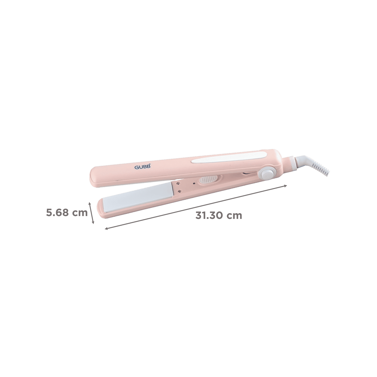 GUBB GB-650 Hair Straightener with Zero-Frizz Technology (Ceramic Plates, Pink)_2
