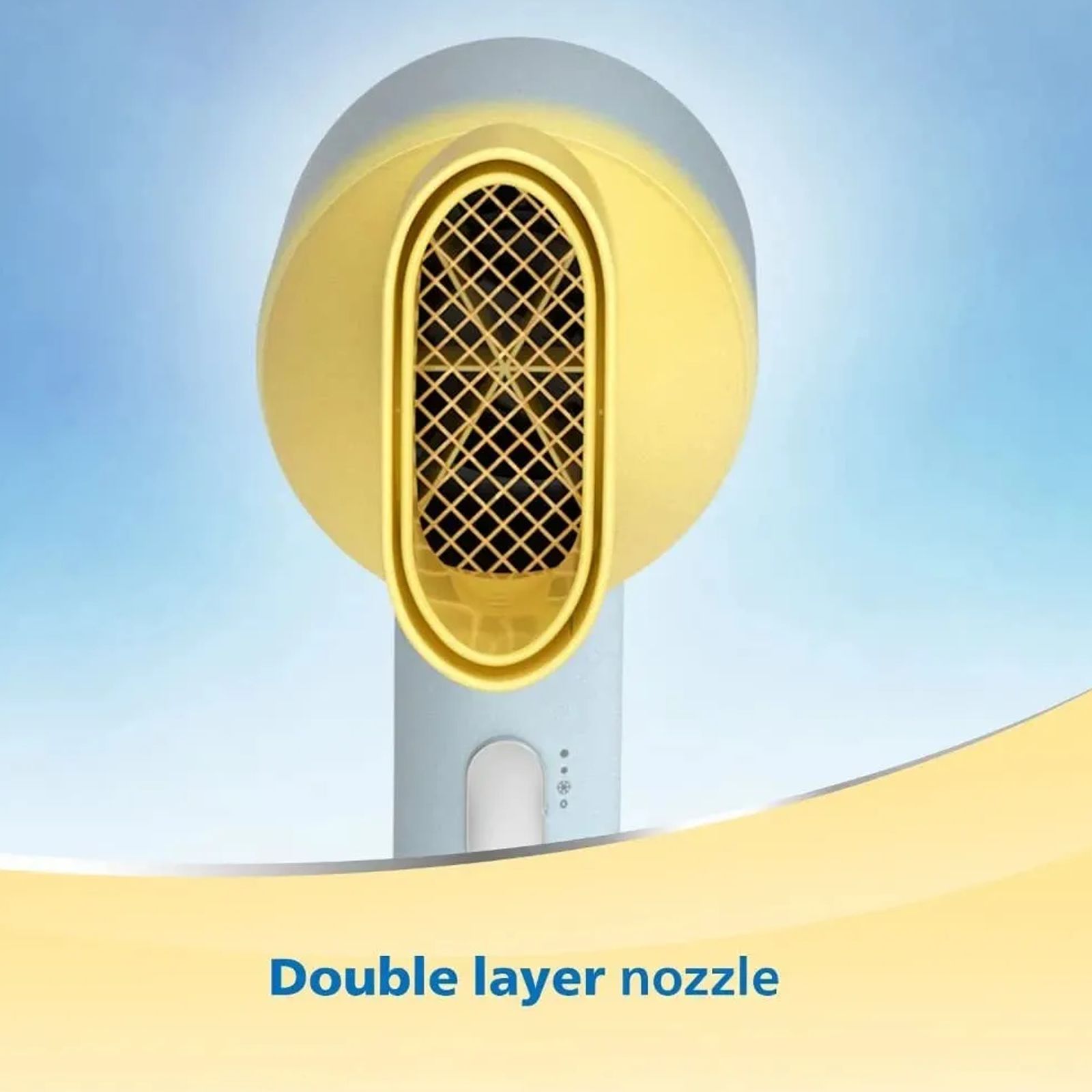 PHILIPS 3000 Hair Dryer with 3 Heat Settings & Cool Air Function (Mineral Ionic Care, Blue & Yellow)_5