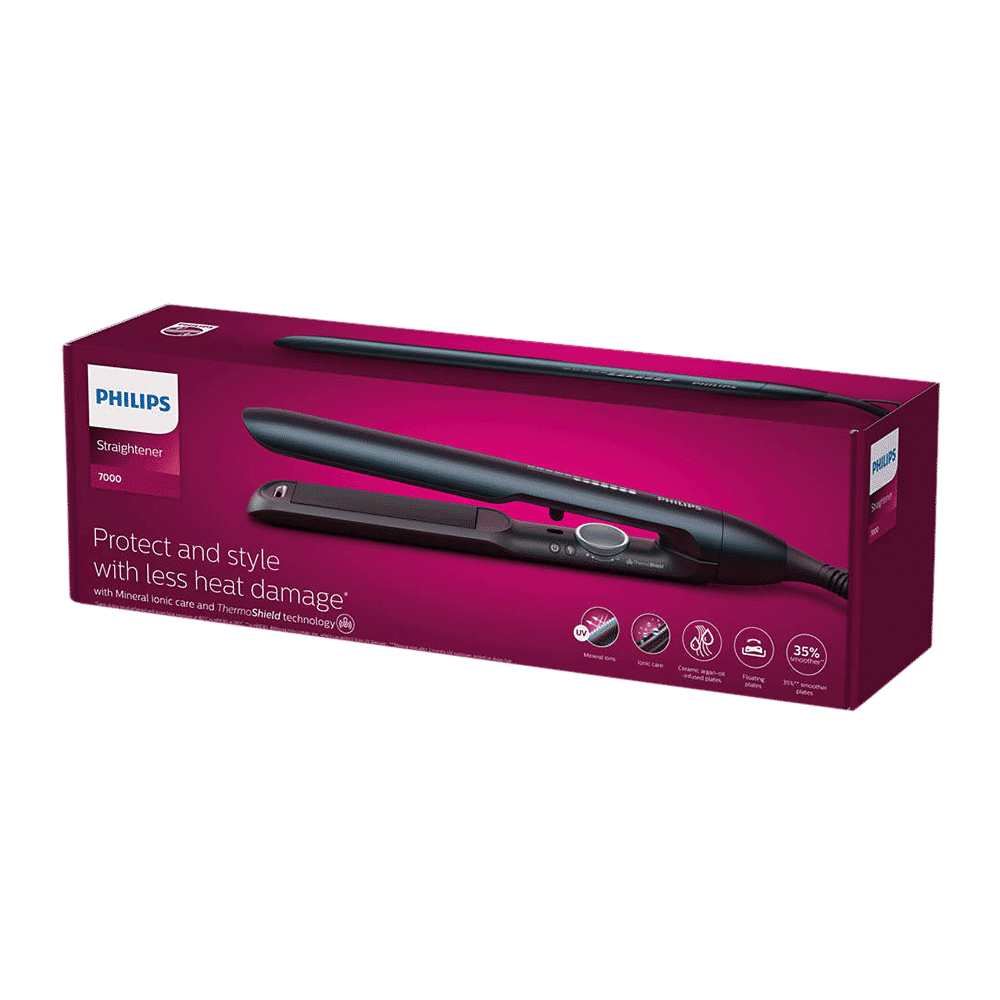 PHILIPS 7000 Series Hair Straightener with ThermoShield Technology (Ceramic Plates, Teal Metallic)_14
