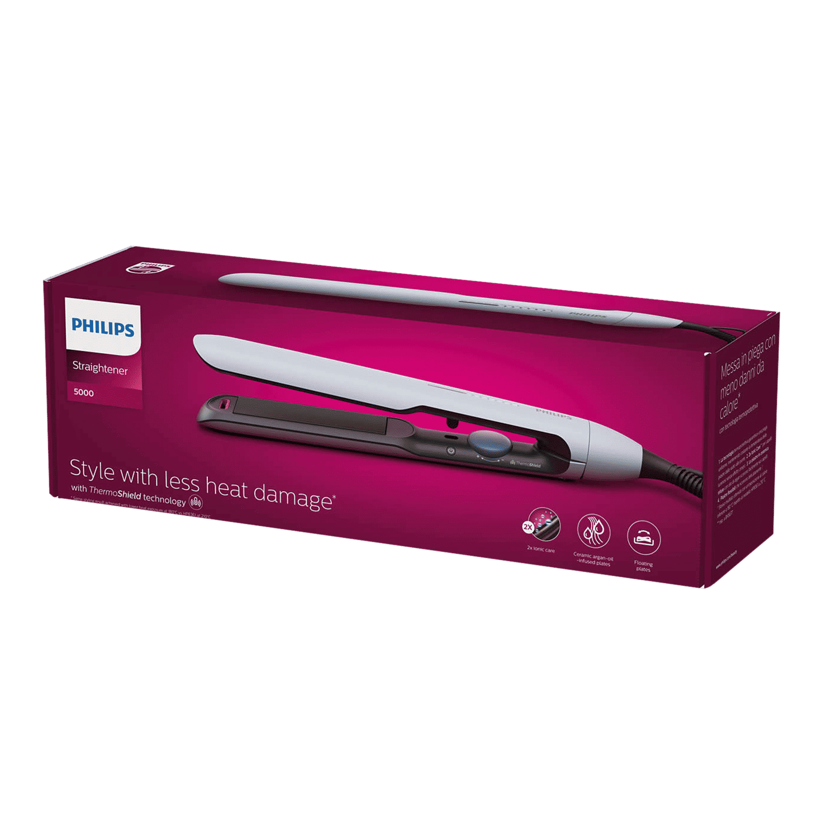 PHILIPS 5000 Series Hair Straightener with Thermo Protect Technology (Ceramic Plates, Pale Sky Blue)_8