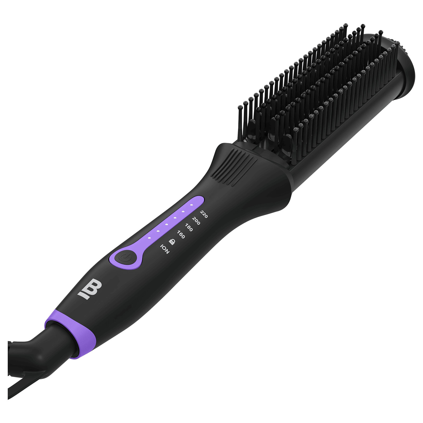 Bblunt Pro Hair Straightening Brush with Ionic Technology (Black & Purple) Bblunt Pro Hair Straightening Brush with Ionic Technology (Black & Purple)_1