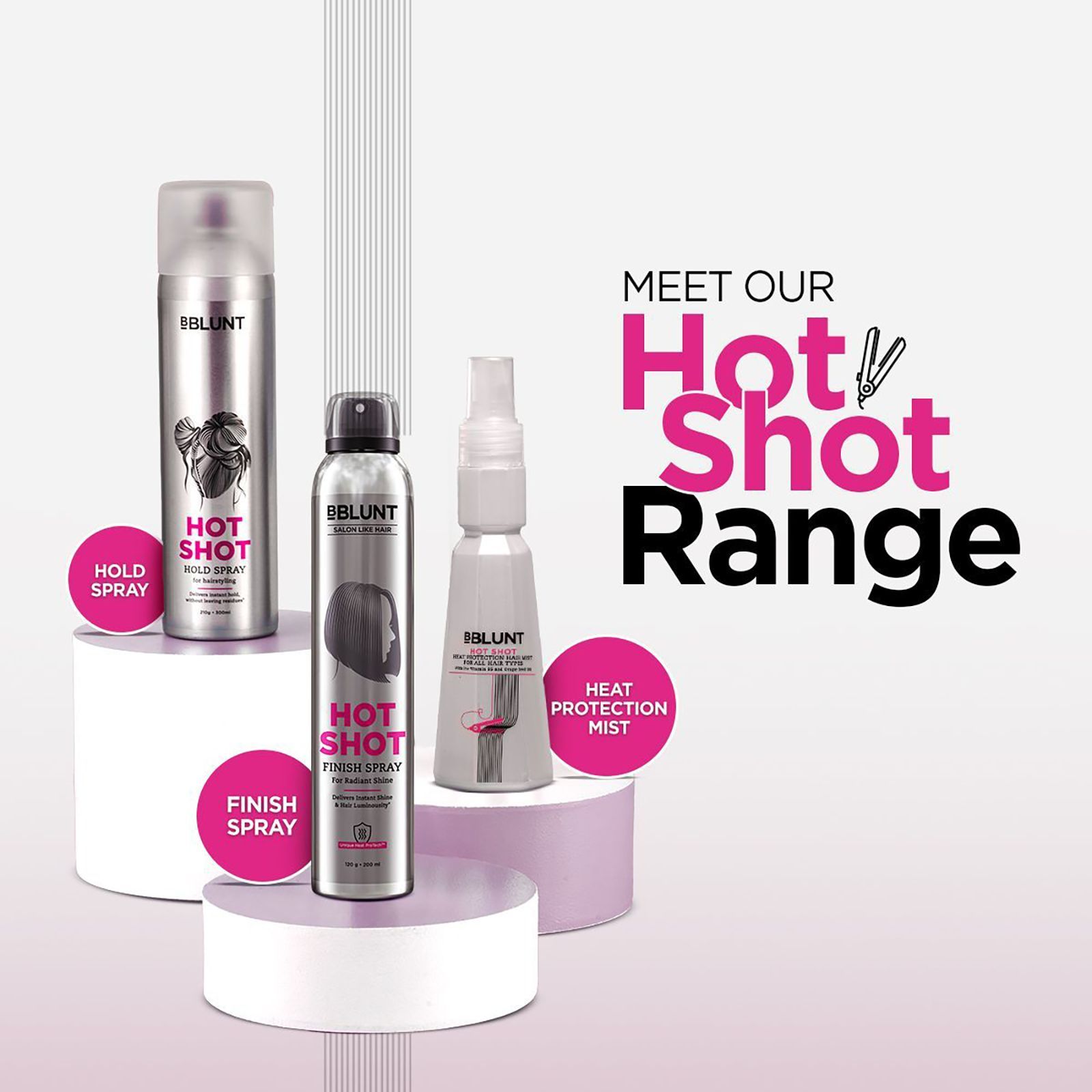 Bblunt Hot Shot 200ml Hair Spray (Radiant Shine, Multi Color)_8