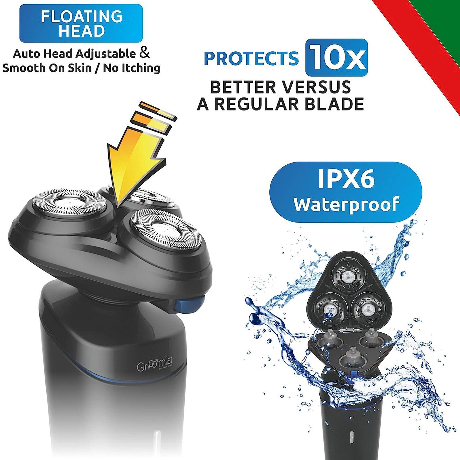 Groomiist Platinum Series 3-in-1 Rechargeable Corded & Cordless Grooming Kit for Nose, Beard & Moustache for Men (90min Runtime, Japanese Blades Technology, Black) Groomiist Platinum Series 3-in-1 Rechargeable Corded & Cordless Grooming Kit for Nose, Beard & Moustache for Men (90min Runtime, Japanese Blades Technology, Black)_7