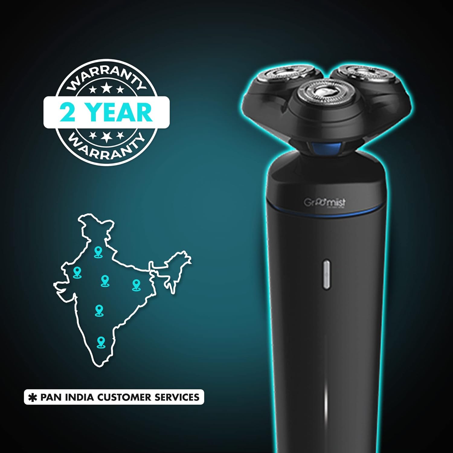 Groomiist Platinum Series 3-in-1 Rechargeable Corded & Cordless Grooming Kit for Nose, Beard & Moustache for Men (90min Runtime, Japanese Blades Technology, Black) Groomiist Platinum Series 3-in-1 Rechargeable Corded & Cordless Grooming Kit for Nose, Beard & Moustache for Men (90min Runtime, Japanese Blades Technology, Black)_9