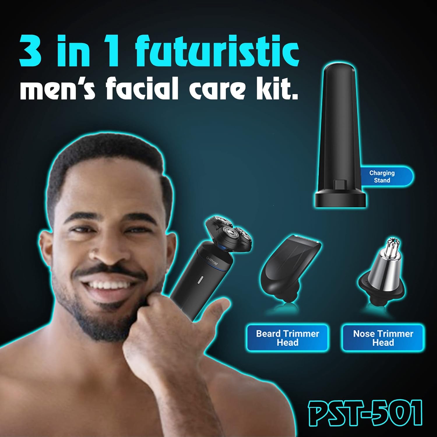 Groomiist Platinum Series 3-in-1 Rechargeable Corded & Cordless Grooming Kit for Nose, Beard & Moustache for Men (90min Runtime, Japanese Blades Technology, Black) Groomiist Platinum Series 3-in-1 Rechargeable Corded & Cordless Grooming Kit for Nose, Beard & Moustache for Men (90min Runtime, Japanese Blades Technology, Black)_13