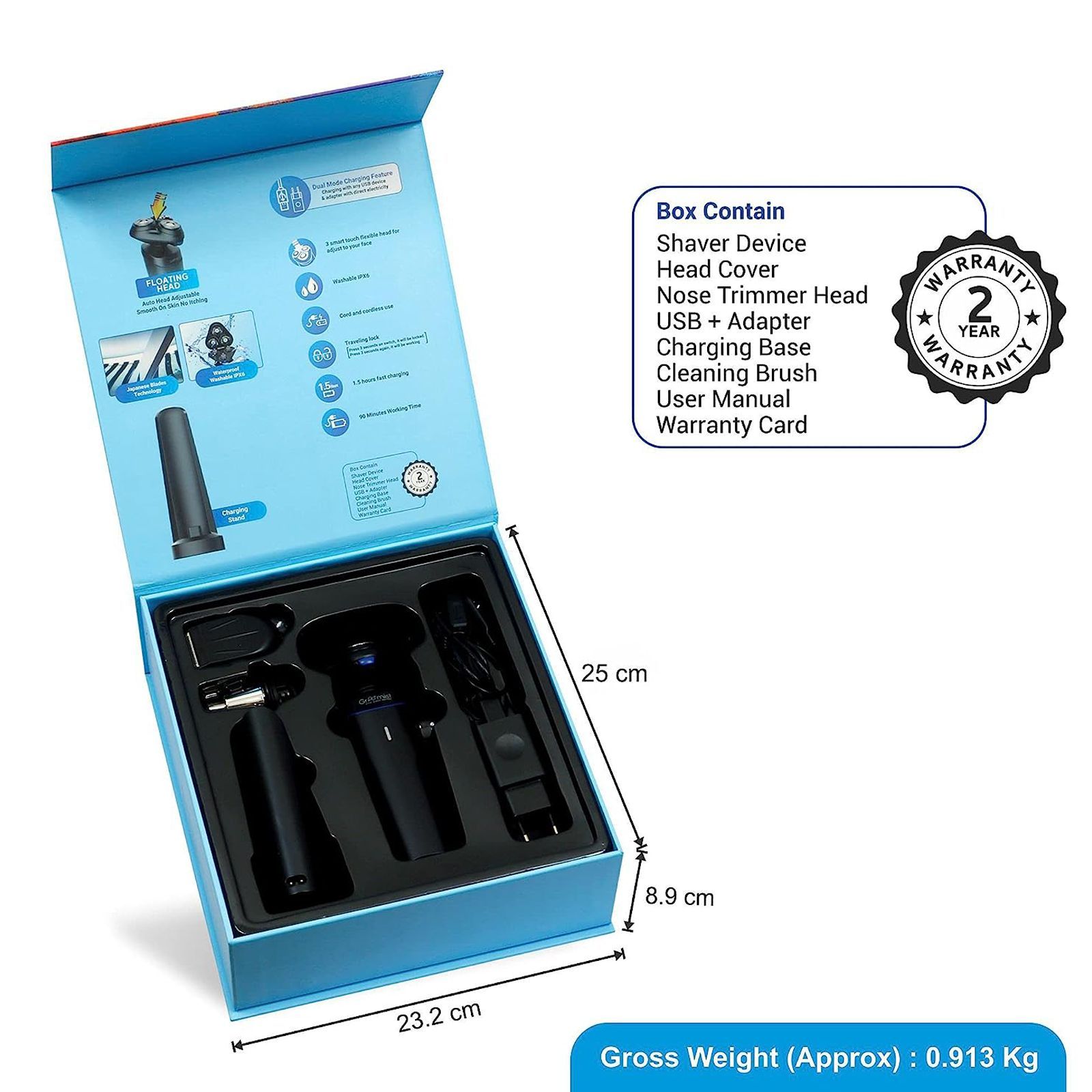 Groomiist Platinum Series 3-in-1 Rechargeable Corded & Cordless Grooming Kit for Nose, Beard & Moustache for Men (90min Runtime, Japanese Blades Technology, Black) Groomiist Platinum Series 3-in-1 Rechargeable Corded & Cordless Grooming Kit for Nose, Beard & Moustache for Men (90min Runtime, Japanese Blades Technology, Black)_3