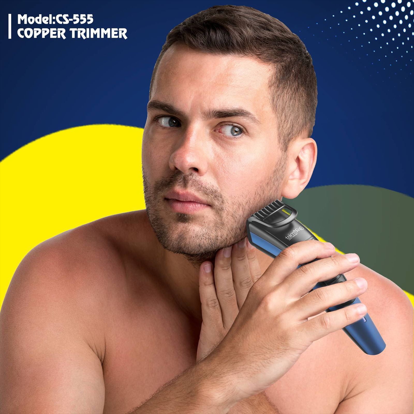 Groomiist Copper Series Rechargeable Corded & Cordless Wet & Dry Trimmer for Beard & Moustache with 20 Length Settings for Men (90min Runtime, LED Indicator, Black & Blue) Groomiist Copper Series Rechargeable Corded & Cordless Wet & Dry Trimmer for Beard & Moustache with 20 Length Settings for Men (90min Runtime, LED Indicator, Black & Blue)_10