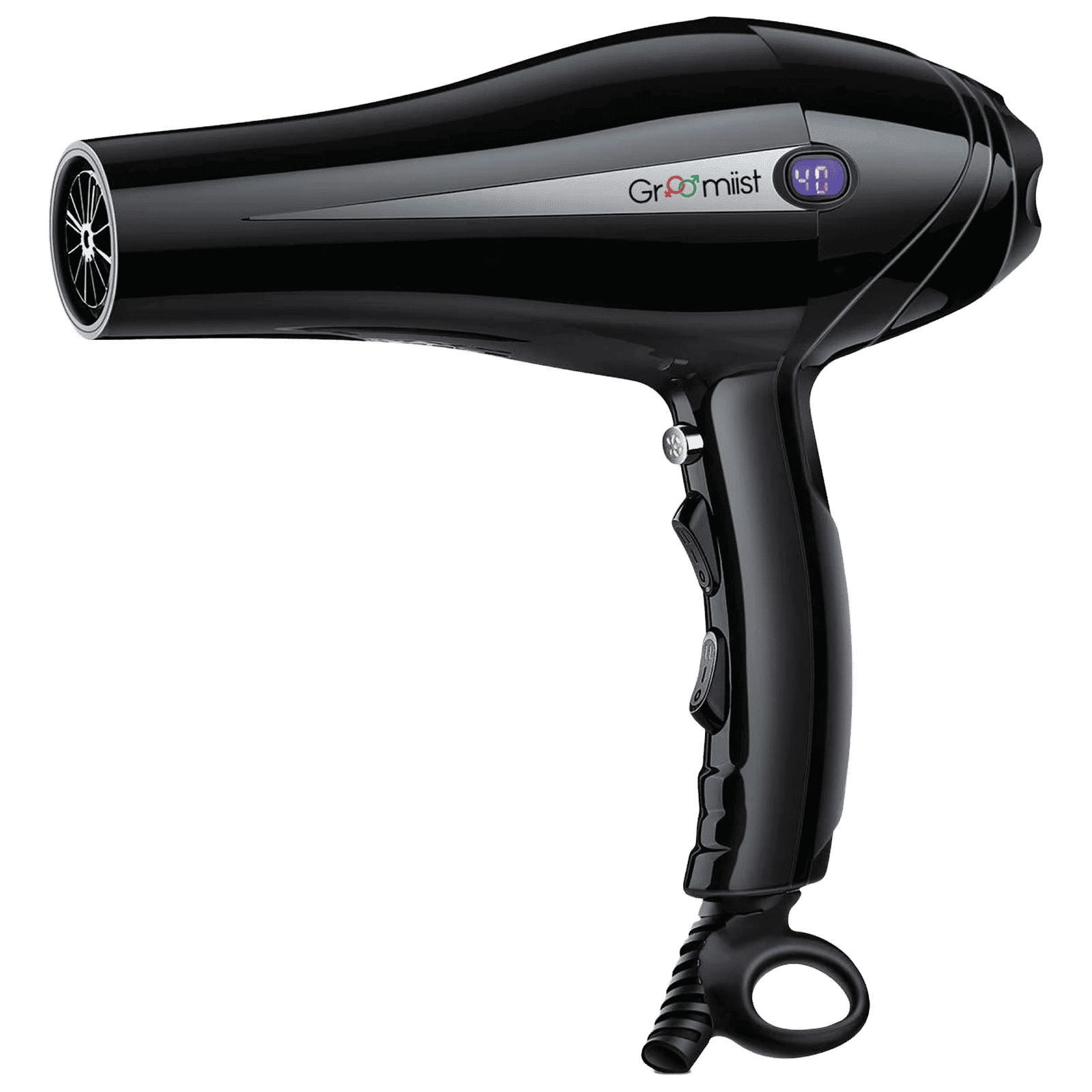 Groomiist Professional Series Hair Dryer with 3 Heat Settings (Ionic & Ceramic Technology, Black)_1