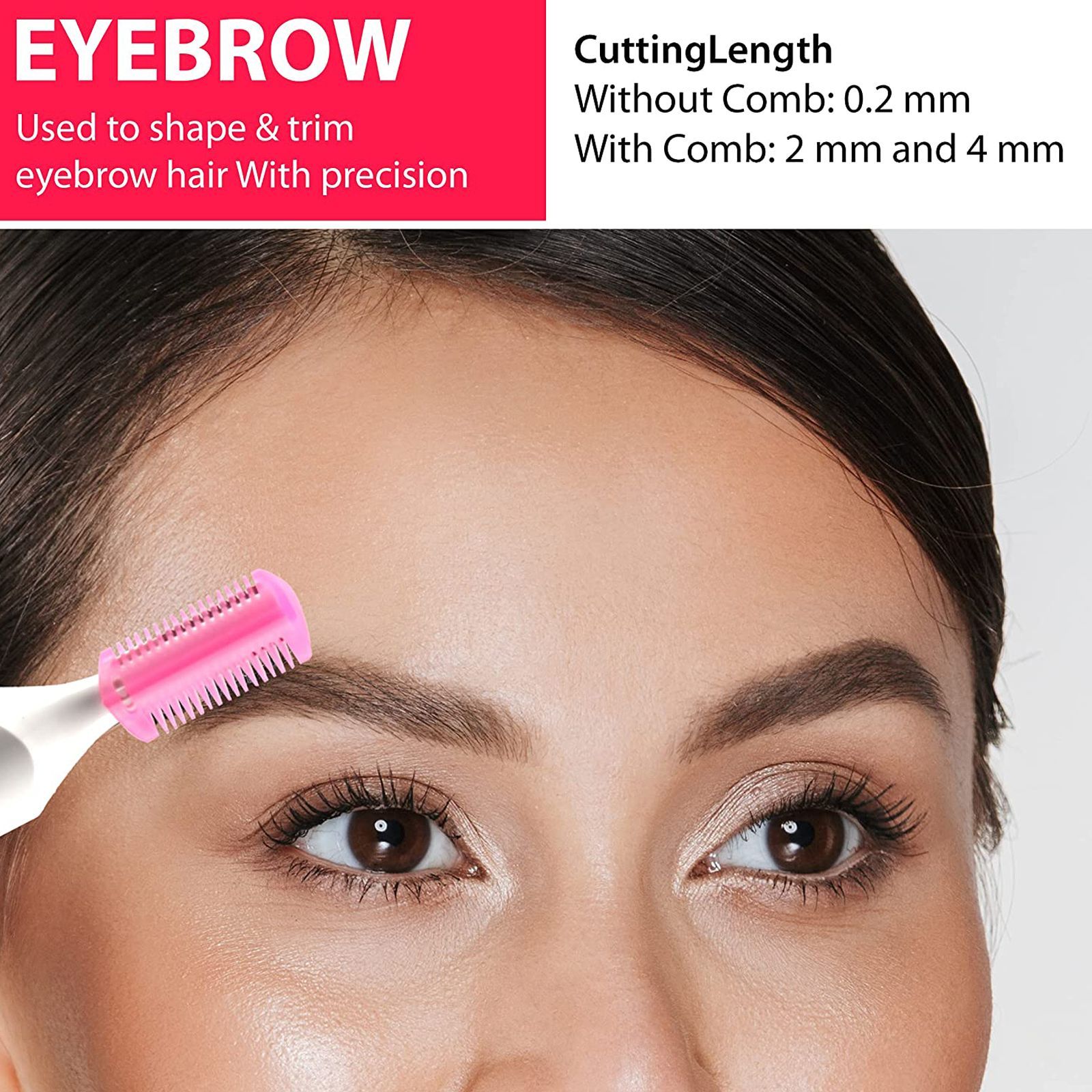 AGARO 2107 Rechargeable Cordless Wet & Dry Trimmer for Intimate Areas, Nose, Ear & Eyebrow with 2 Length Settings for Women (60min Runtime, IPX4 Water Resistant, White) AGARO 2107 Rechargeable Cordless Wet & Dry Trimmer for Intimate Areas, Nose, Ear & Eyebrow with 2 Length Settings for Women (60min Runtime, IPX4 Water Resistant, White)_6