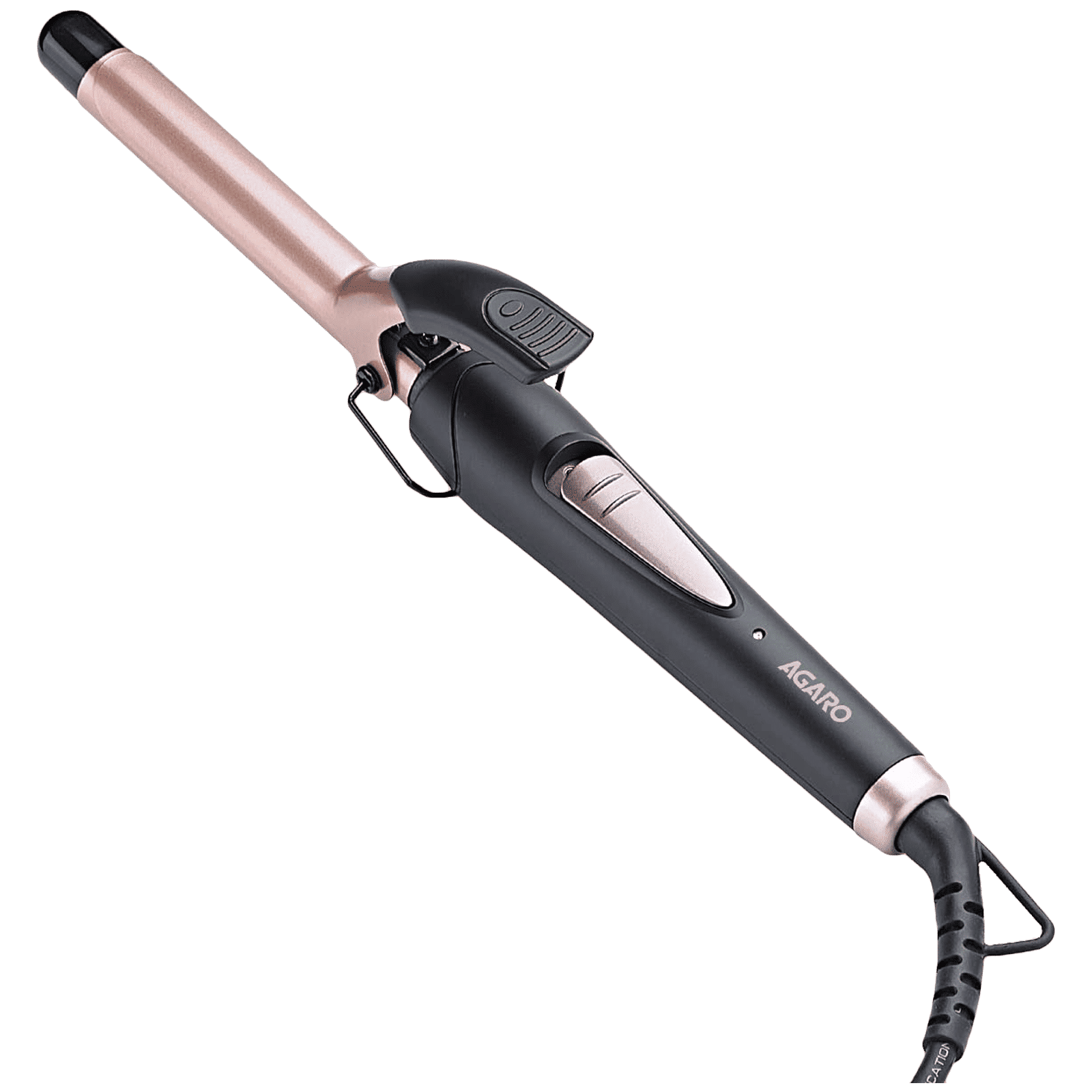 AGARO HC6001 Hair Styler with Tourmaline Infused Ceramic Plates (Cool Touch Tip, Black & Rose Gold)_1