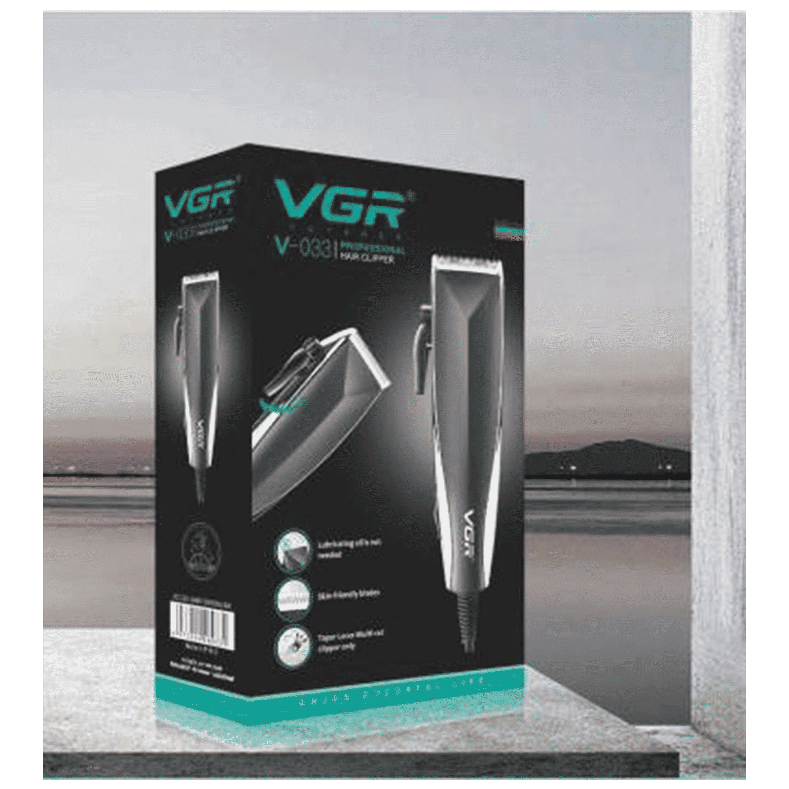 VGR V-033 Corded Dry Trimmer for Hair Clipping, Beard, Moustache & Body Grooming with 4 Length Settings for Men (Low Noise, Black)_8