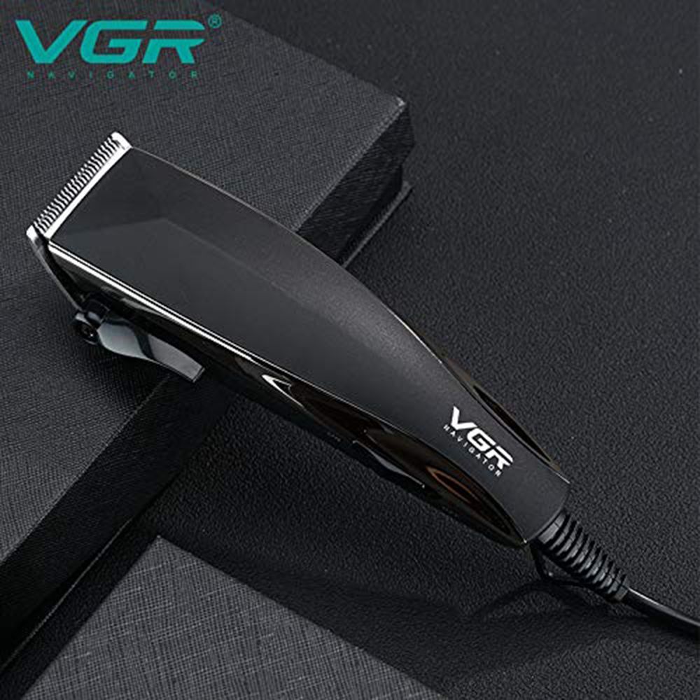 VGR V-033 Corded Dry Trimmer for Hair Clipping, Beard, Moustache & Body Grooming with 4 Length Settings for Men (Low Noise, Black)_5