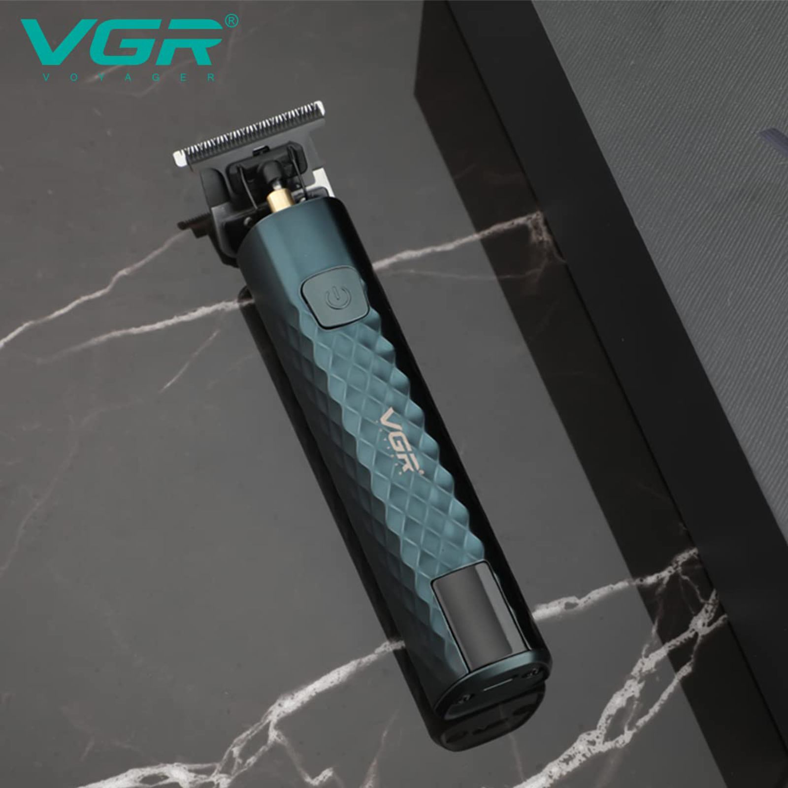 VGR V-077 Rechargeable Cordless Dry Trimmer for Hair Clipping, Beard, Moustache, Body Grooming & Intimate Areas with 3 Length Settings for Men (150min Runtime, LED Display, Black)_3