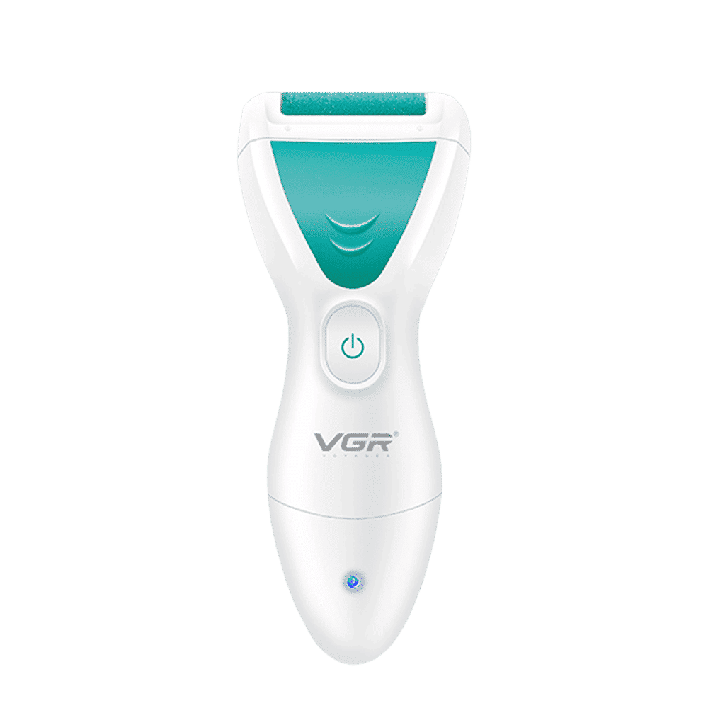 VGR V-812 Rechargeable Cordless Callus Remover for Feet with 2 Replaceable Heads (Waterproof Body, White)_2