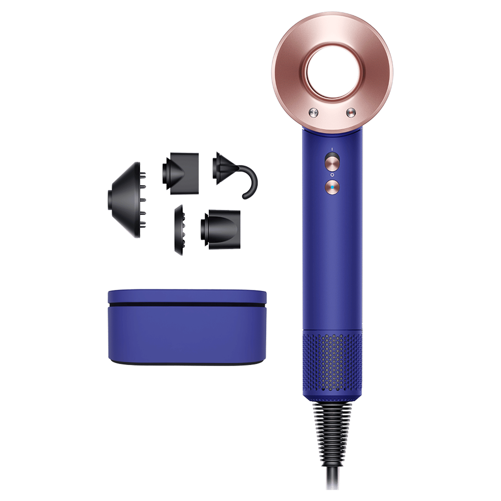 dyson Supersonic Hair Dryer with 4 Heat Settings & Cool Shot (Diffuser, Vinca Blue & Rose)_4