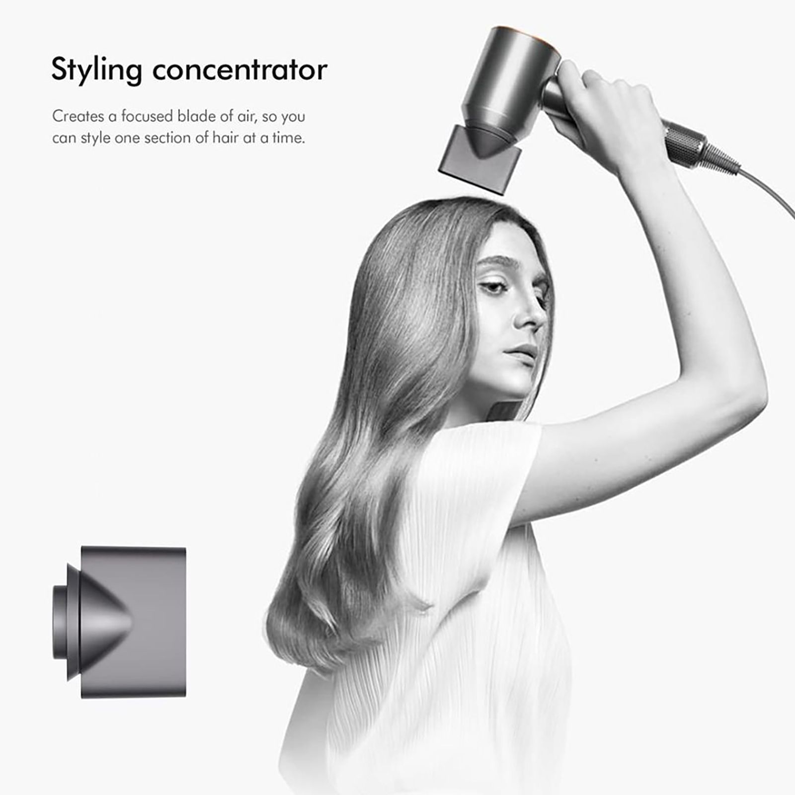 dyson Supersonic Hair Dryer with 4 Heat Settings & Cool Shot (Diffuser, Nickel & Copper)_5