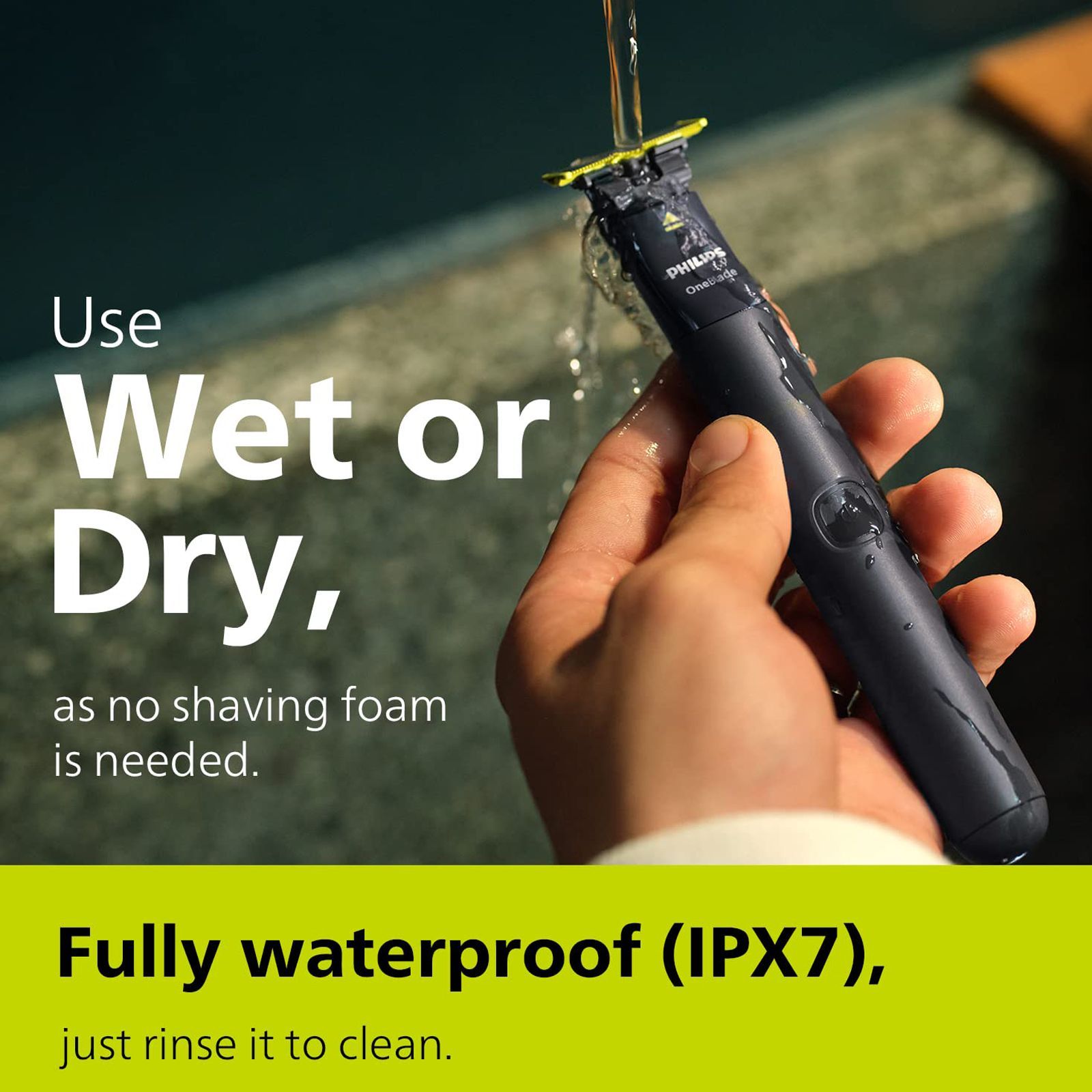 PHILIPS OneBlade Rechargeable Cordless Wet & Dry Trimmer for Beard & Moustache with 3 Length Settings for Men (30min Runtime, IPX7 Waterproof, Charcoal Gray) PHILIPS OneBlade Rechargeable Cordless Wet & Dry Trimmer for Beard & Moustache with 3 Length Settings for Men (30min Runtime, IPX7 Waterproof, Charcoal Gray)_15