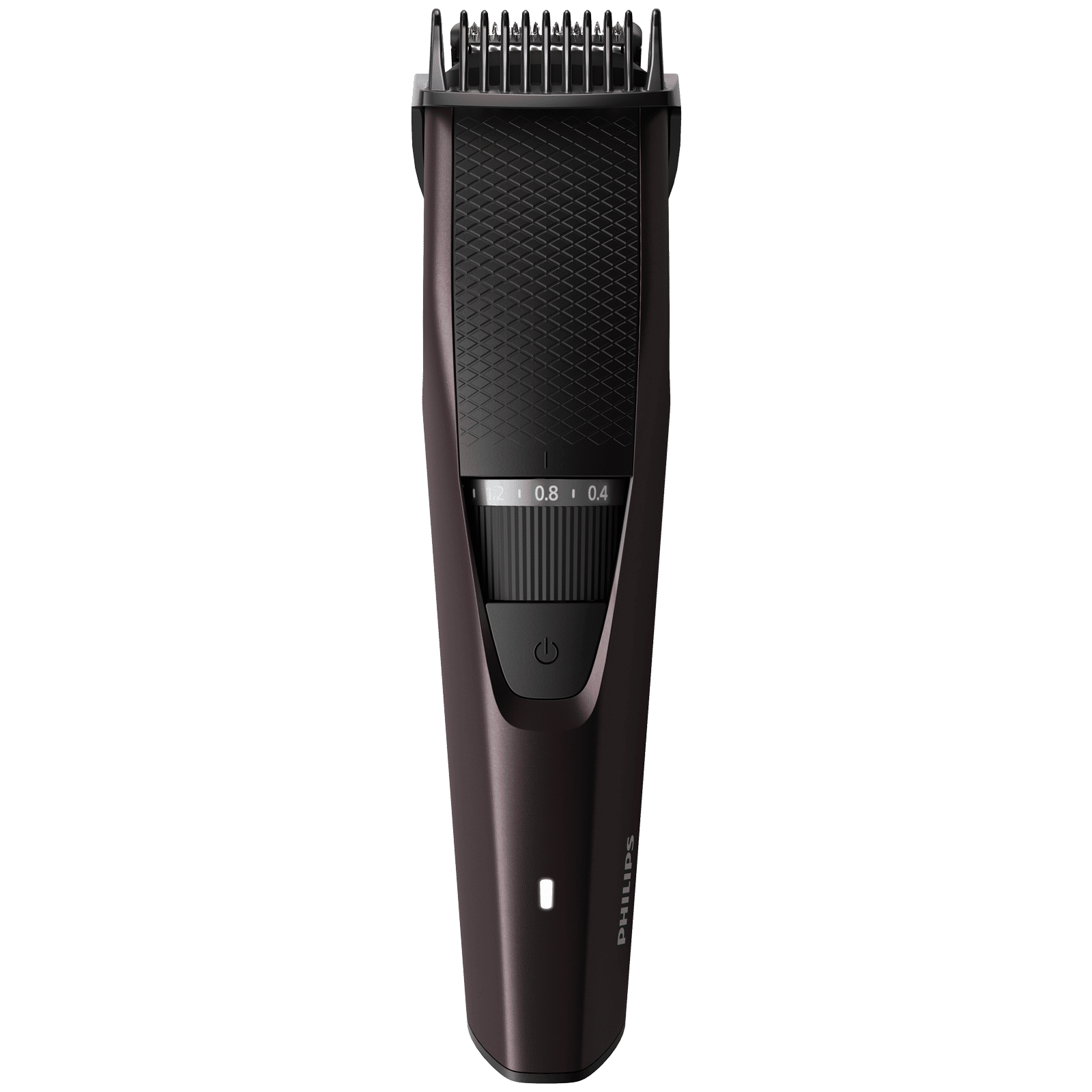 PHILIPS 3000 Series Rechargeable Cordless Wet & Dry Trimmer for Beard & Moustache with 20 Length Settings for Men (60min Runtime, LED Charge Indicator, Wine) PHILIPS 3000 Series Rechargeable Cordless Wet & Dry Trimmer for Beard & Moustache with 20 Length Settings for Men (60min Runtime, LED Charge Indicator, Wine)_3