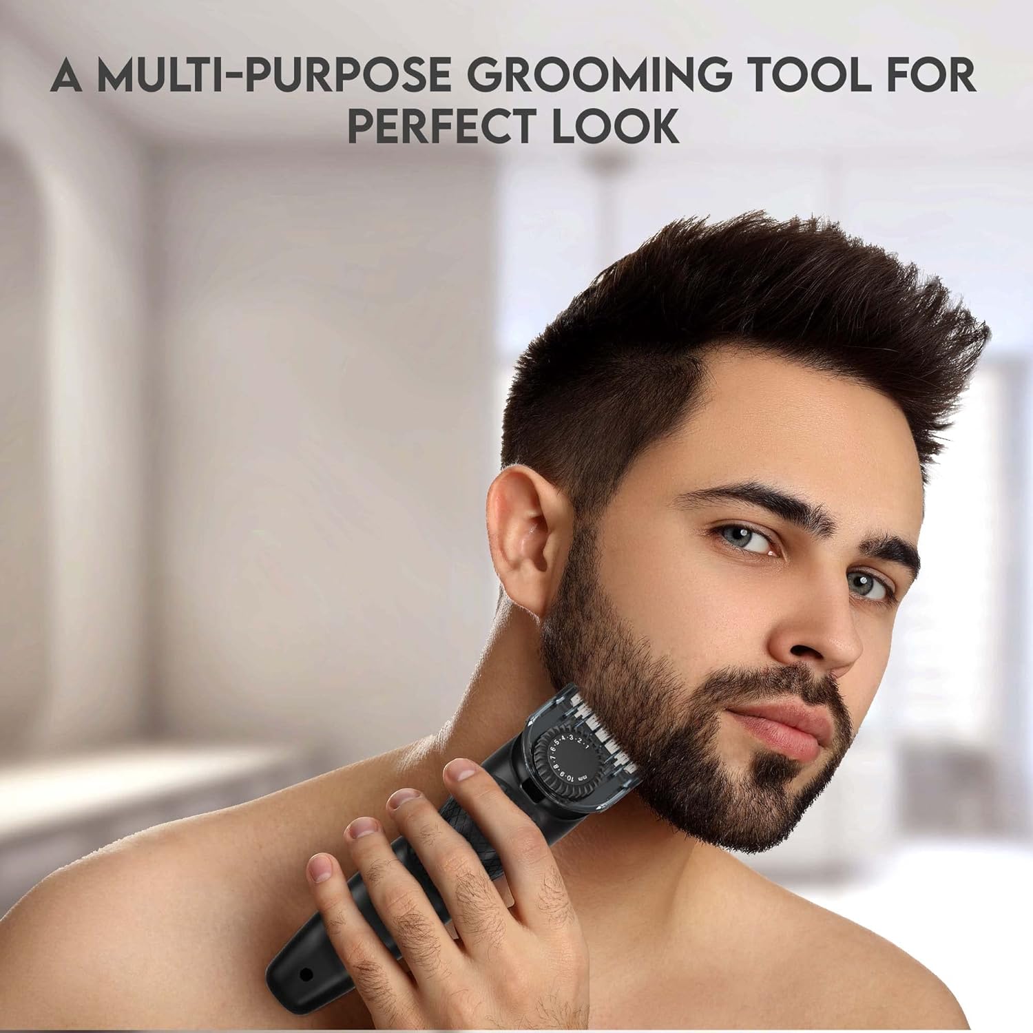 SYSKA UltraTrim Pro Styling 3-in-1 Rechargeable Corded & Cordless Grooming Kit for Body, Nose, Beard & Moustache for Men (60min Runtime, Rototech Technology, Black)_7