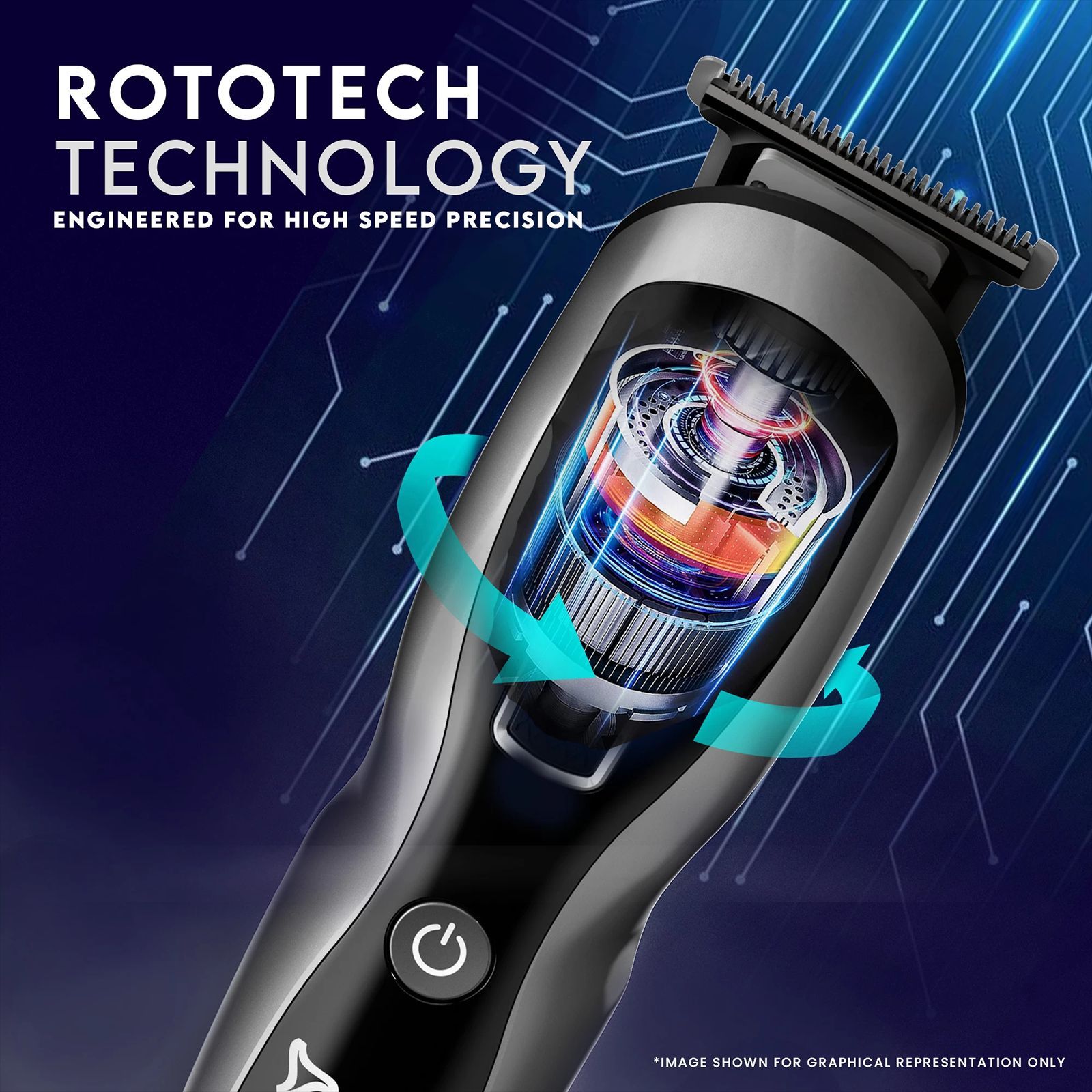 SYSKA UltraTrim Pro Styling 3-in-1 Rechargeable Corded & Cordless Grooming Kit for Body, Nose, Beard & Moustache for Men (60min Runtime, Rototech Technology, Black)_3