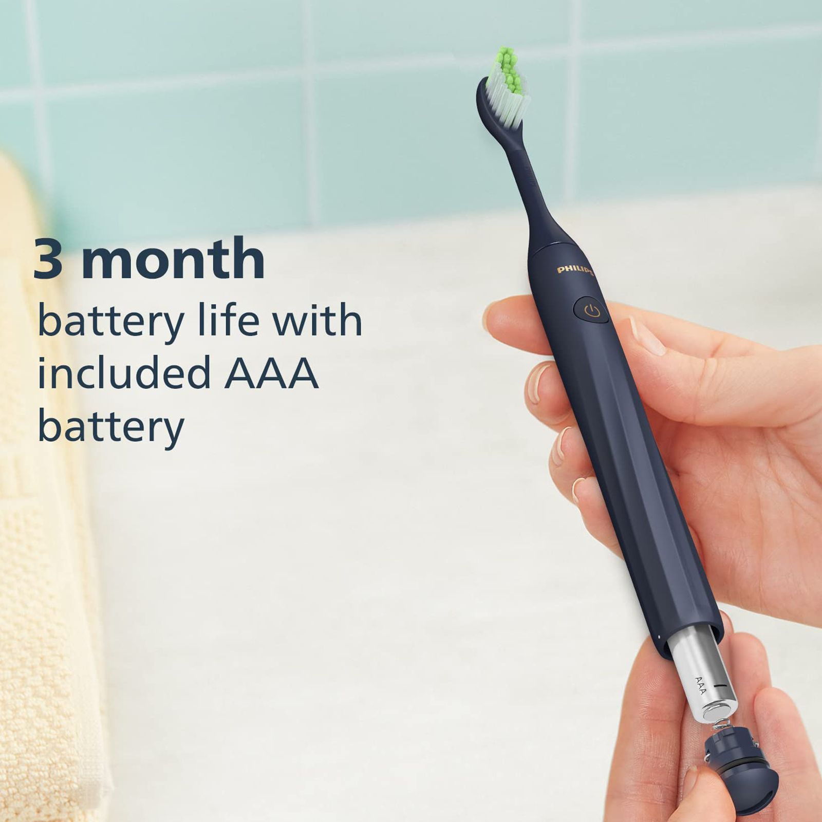 PHILIPS Sonicare Electric Toothbrush for Adults (IPX7 Waterproof, Midnight Blue)_6